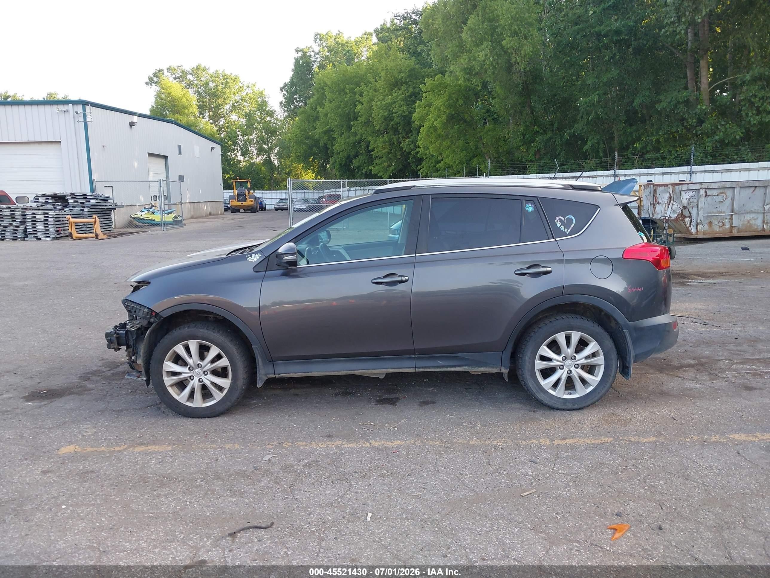2015 Toyota Rav4 Limited Gray vin: 2T3DFREV4FW321049