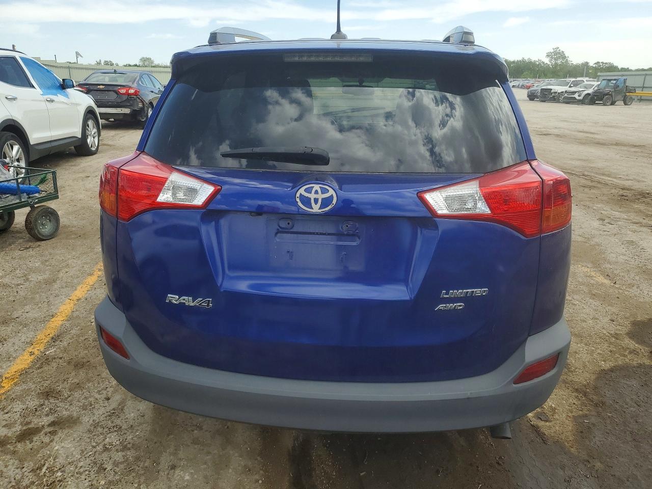 2015 Toyota Rav4 Limited Blue vin: 2T3DFREV4FW347361