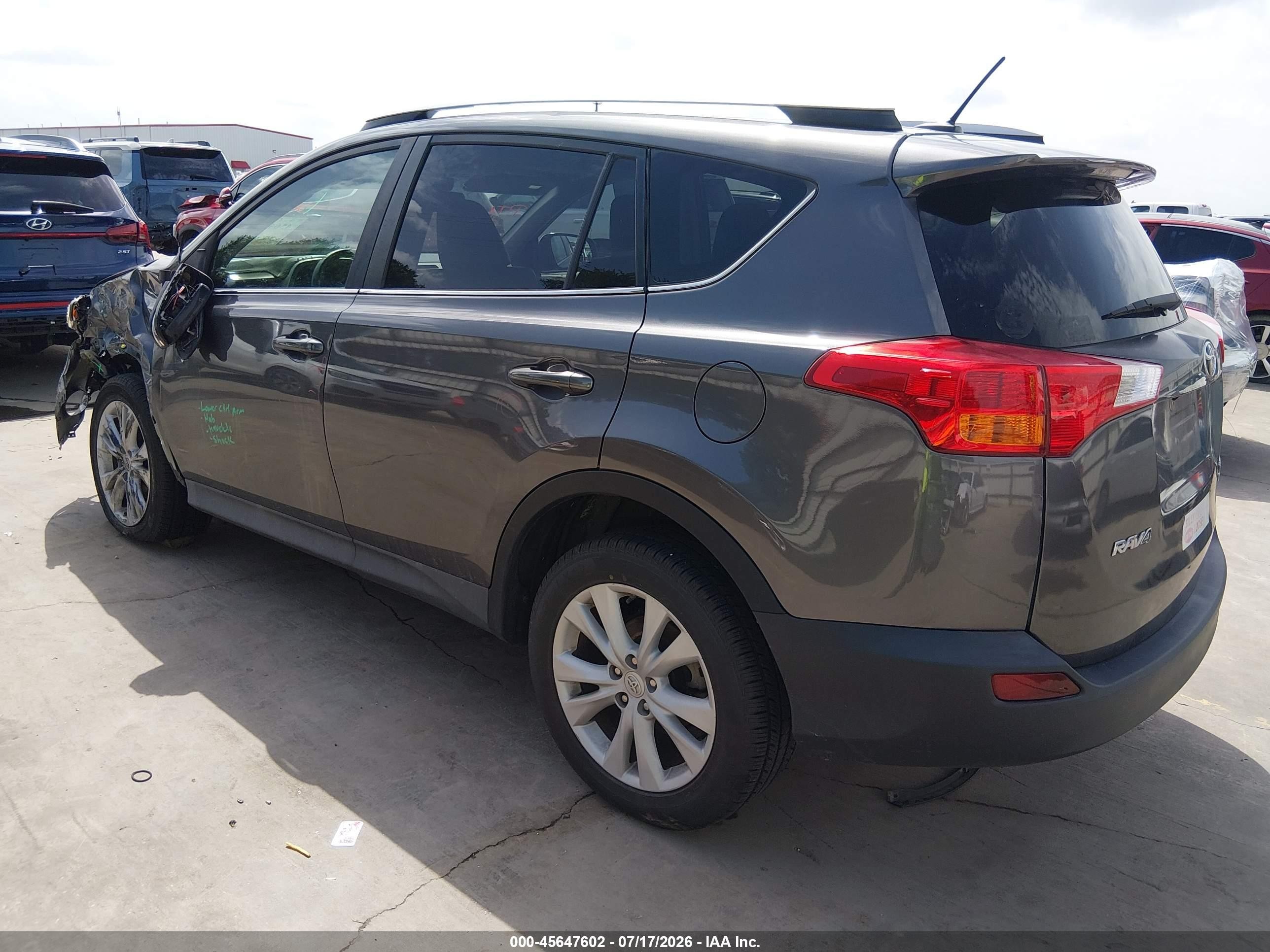 2015 Toyota Rav4 Limited Gray vin: 2T3DFREV4FW357176
