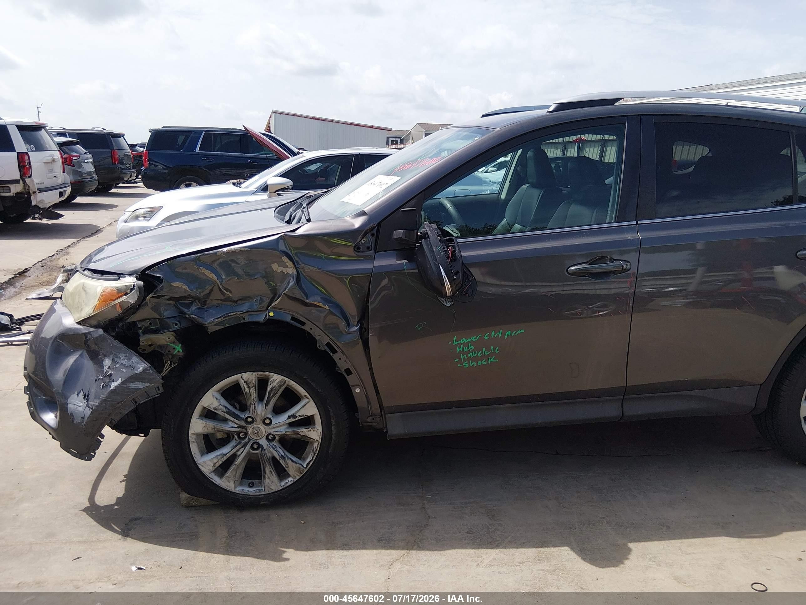 2015 Toyota Rav4 Limited Gray vin: 2T3DFREV4FW357176