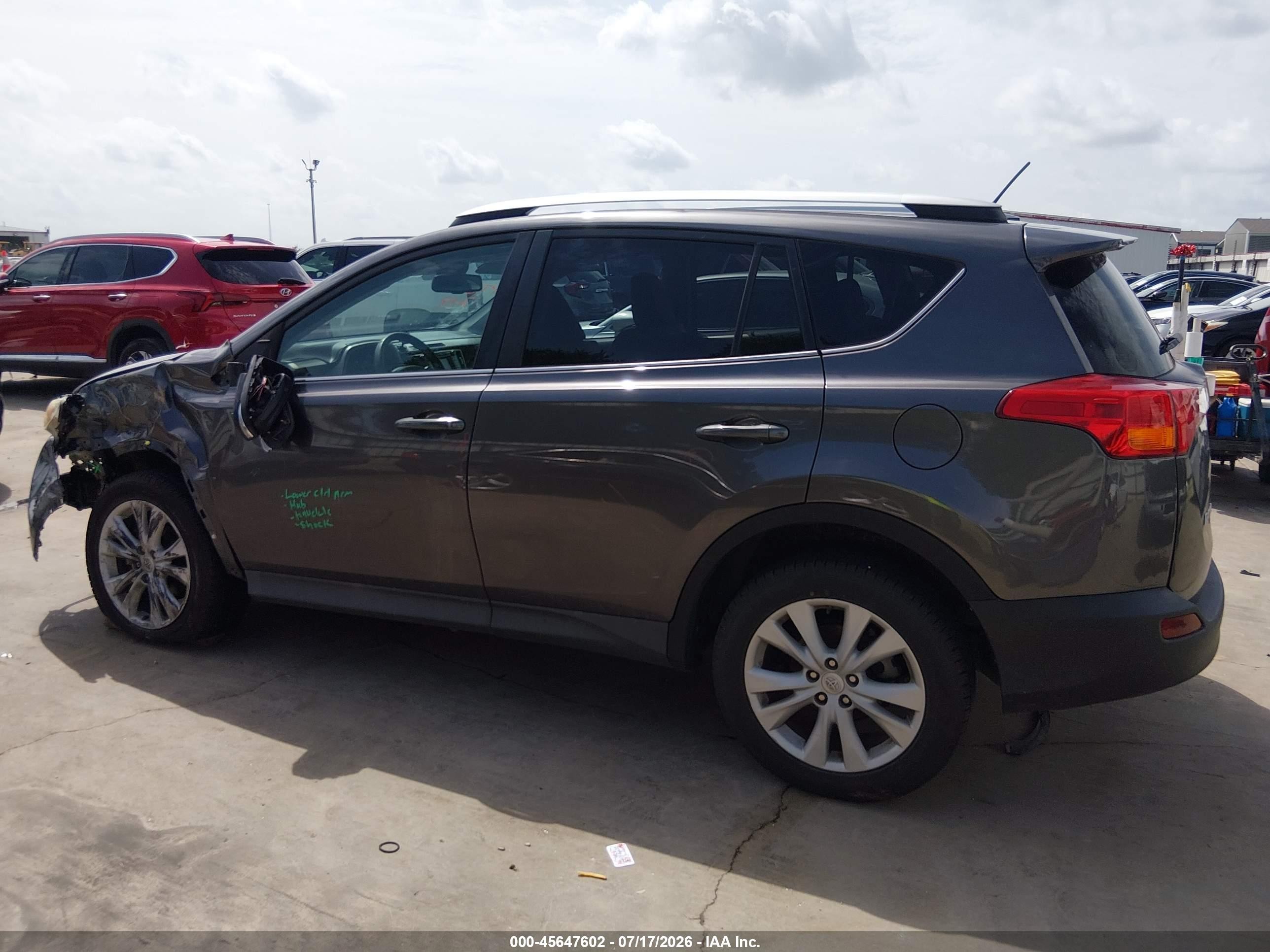 2015 Toyota Rav4 Limited Gray vin: 2T3DFREV4FW357176