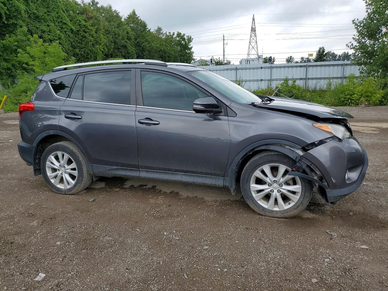 2015 Toyota Rav4 Limited Серый vin: 2T3DFREV4FW380389