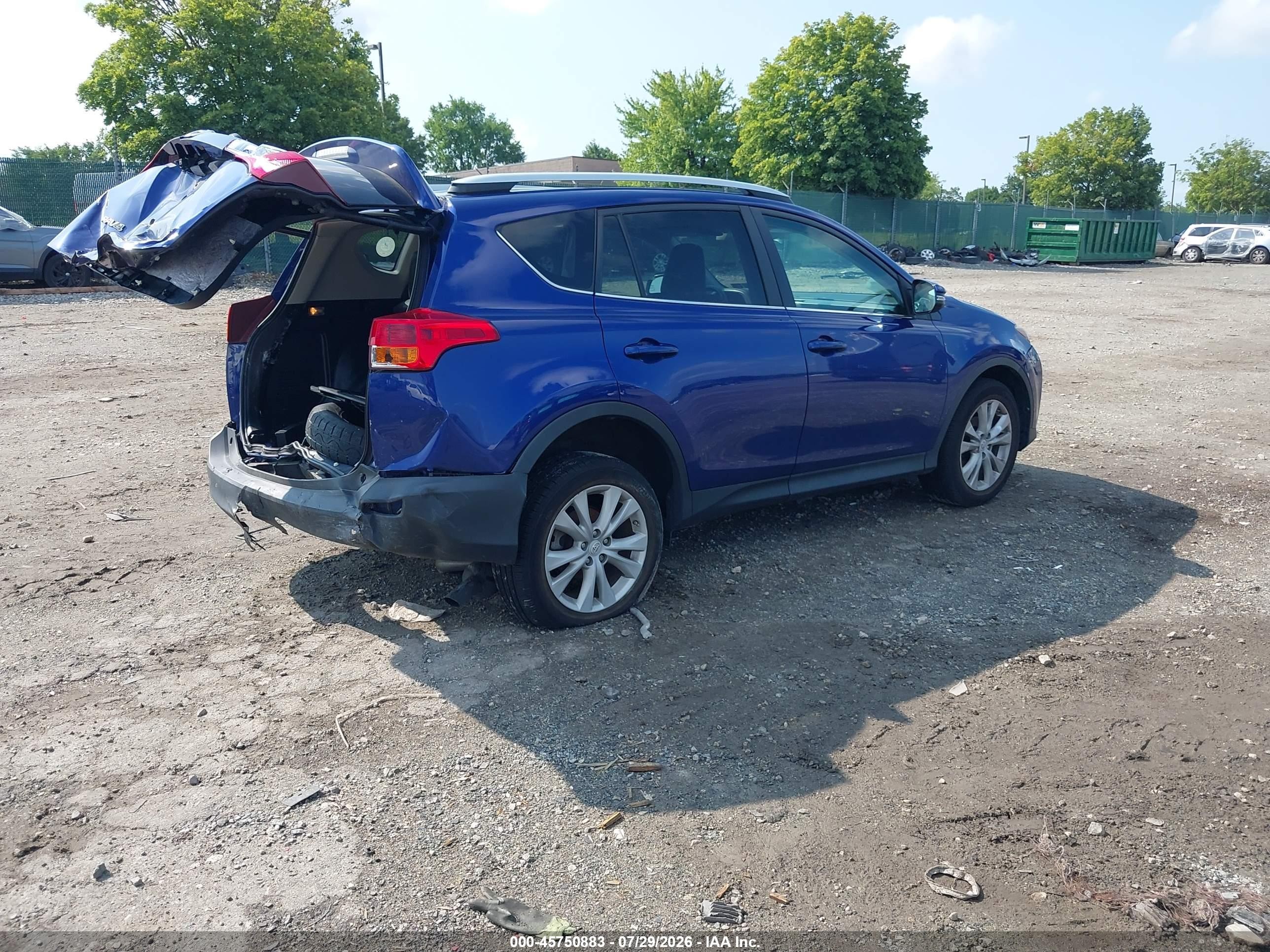 2015 Toyota Rav4 Limited Dark Blue vin: 2T3DFREV4FW395314