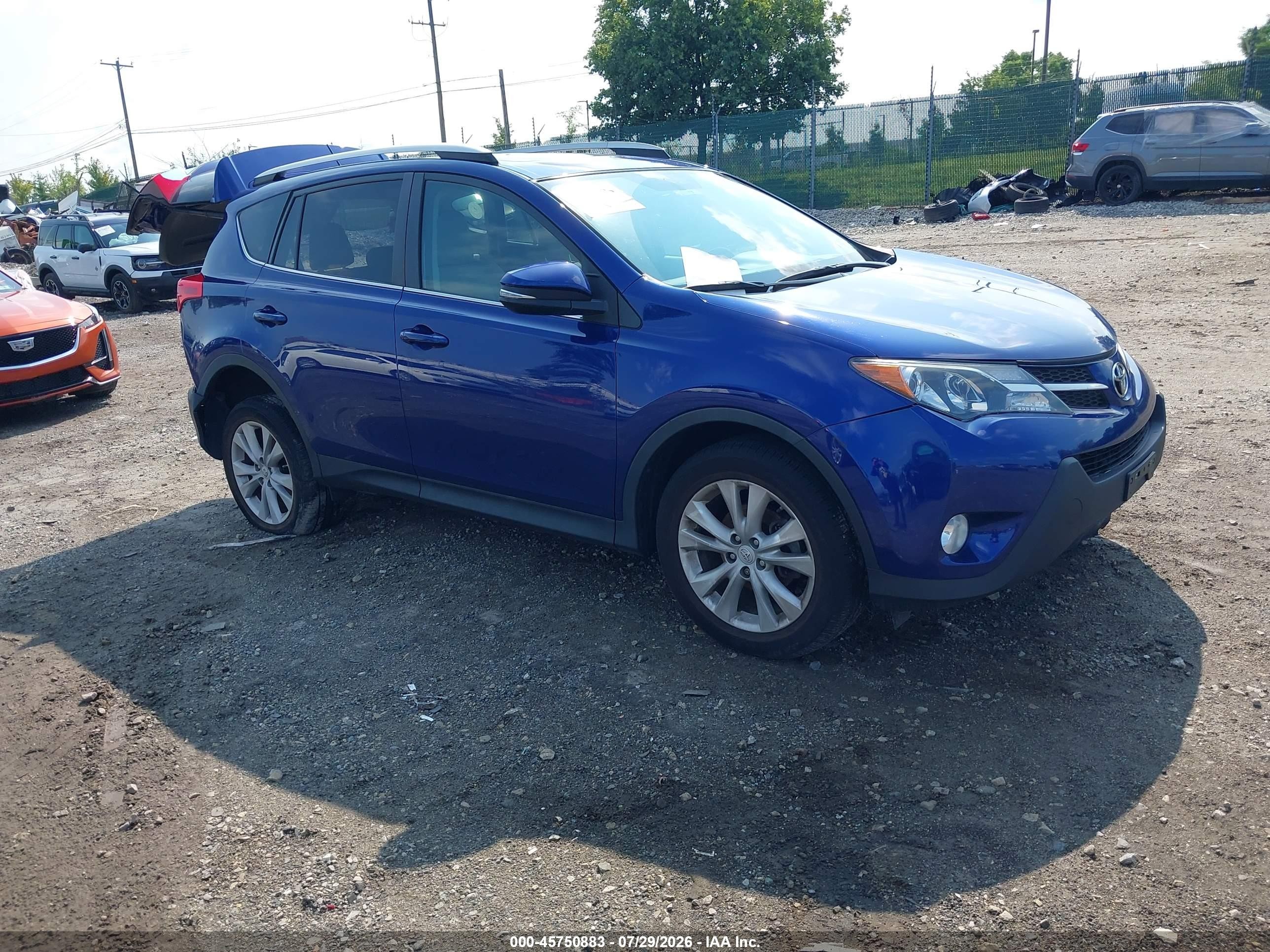 2015 Toyota Rav4 Limited Dark Blue vin: 2T3DFREV4FW395314