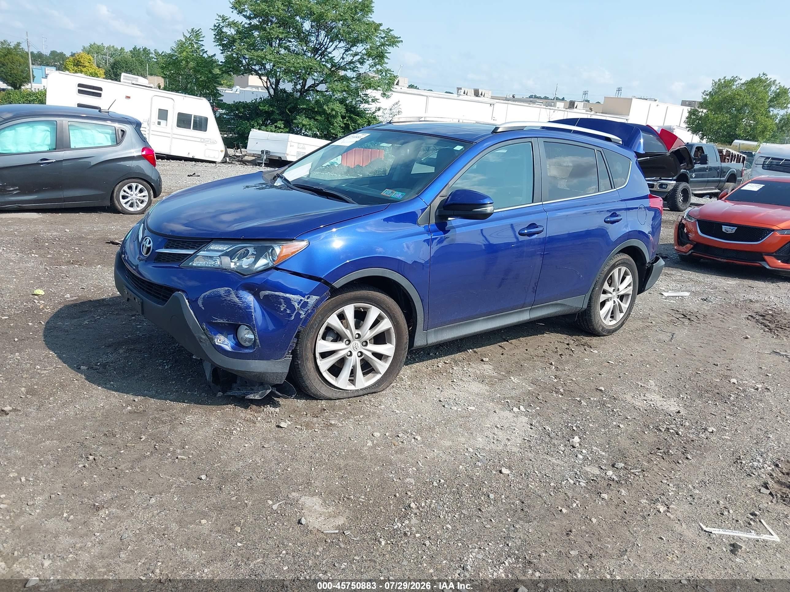 2015 Toyota Rav4 Limited Dark Blue vin: 2T3DFREV4FW395314
