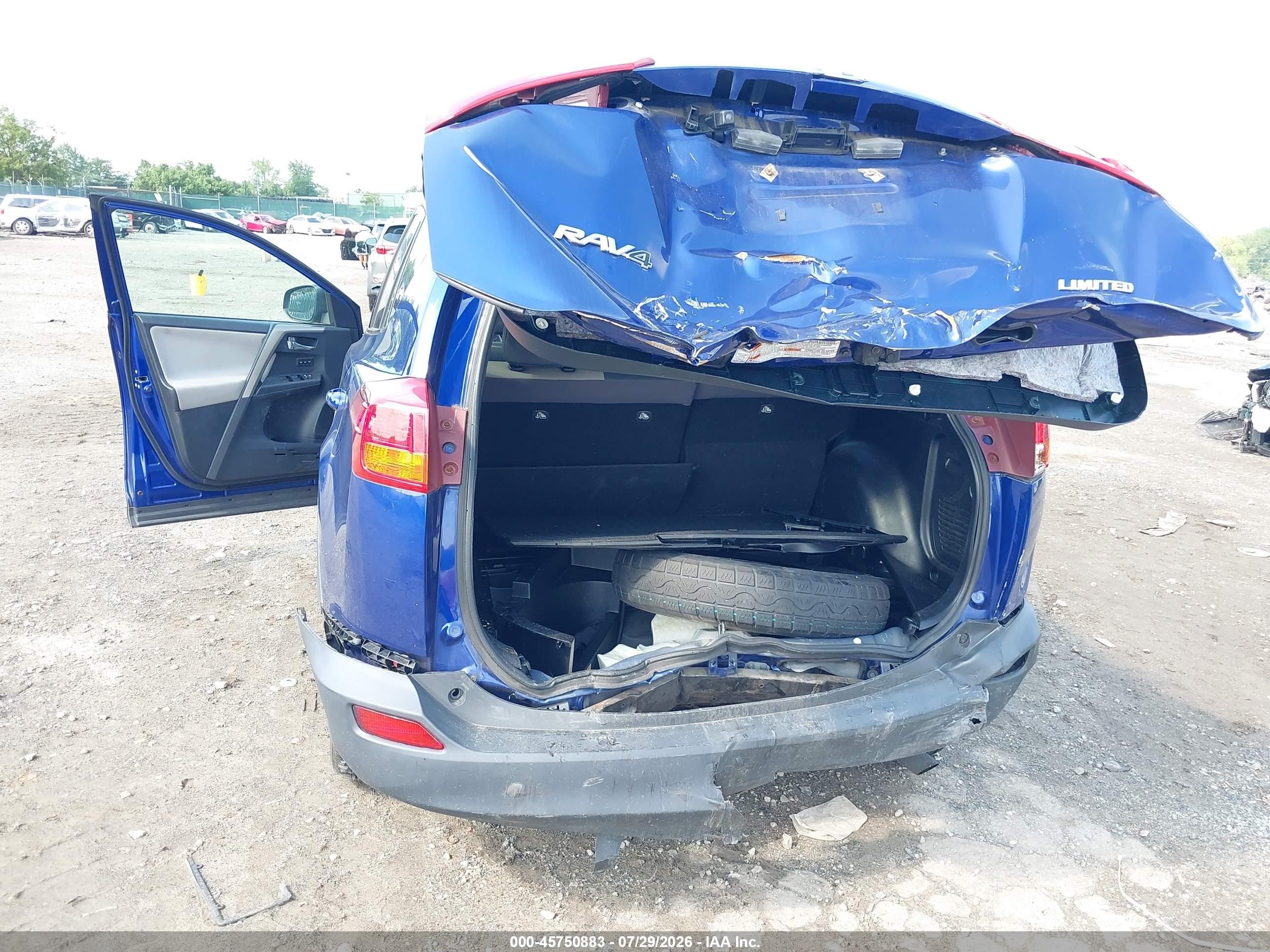 2015 Toyota Rav4 Limited Dark Blue vin: 2T3DFREV4FW395314