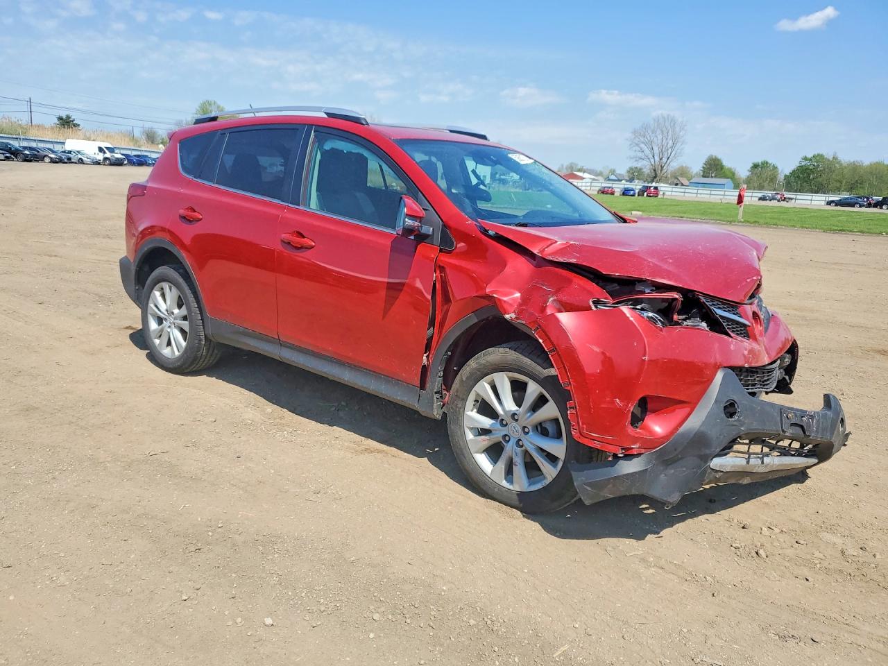 2015 Toyota Rav4 Limited Красный vin: 2T3DFREV4FW400401