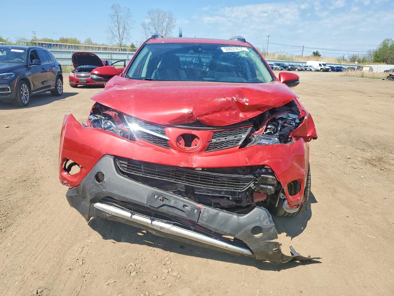 2015 Toyota Rav4 Limited Красный vin: 2T3DFREV4FW400401