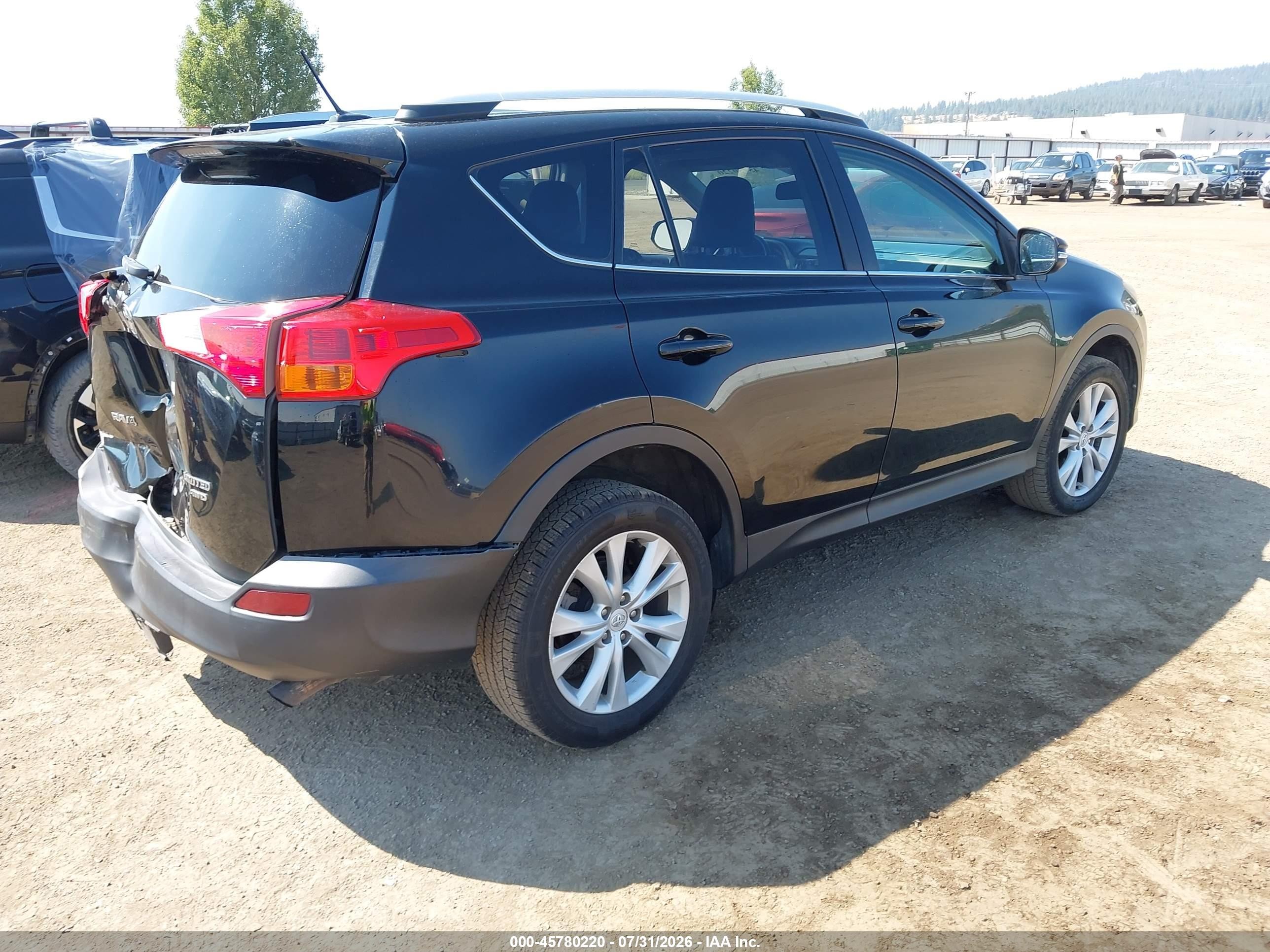 2013 Toyota Rav4 Limited Black vin: 2T3DFREV5DW007911