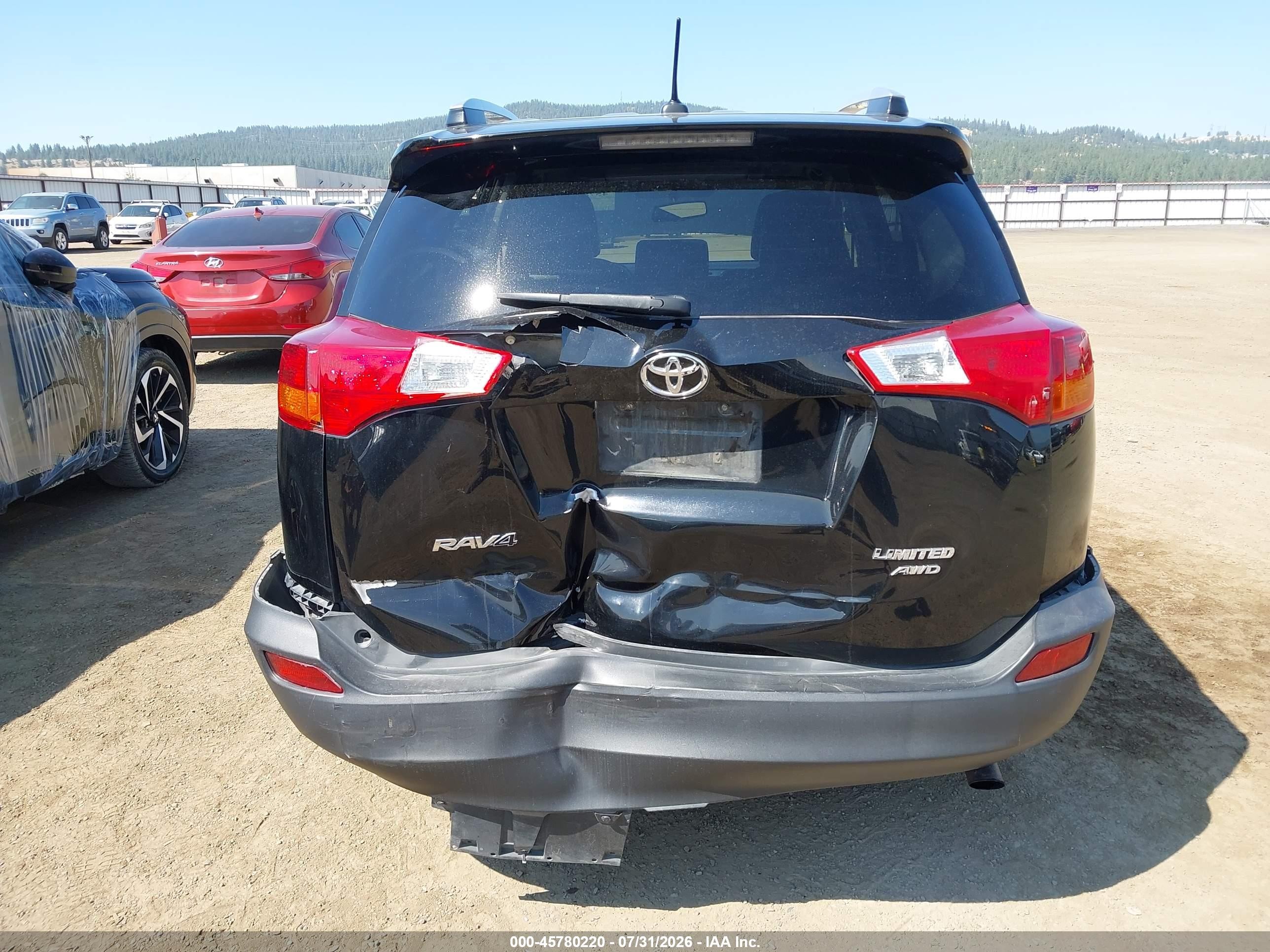 2013 Toyota Rav4 Limited Black vin: 2T3DFREV5DW007911