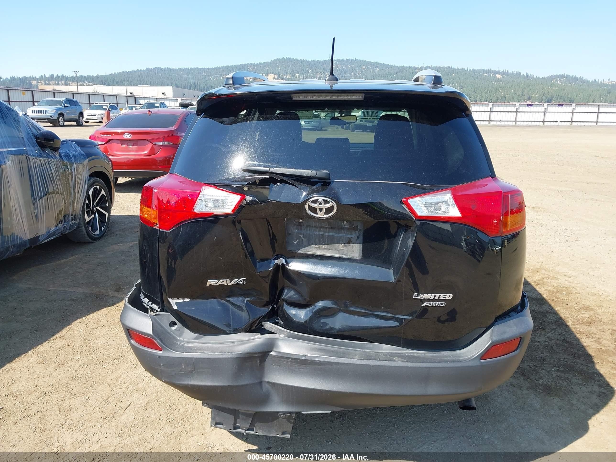2013 Toyota Rav4 Limited Black vin: 2T3DFREV5DW007911