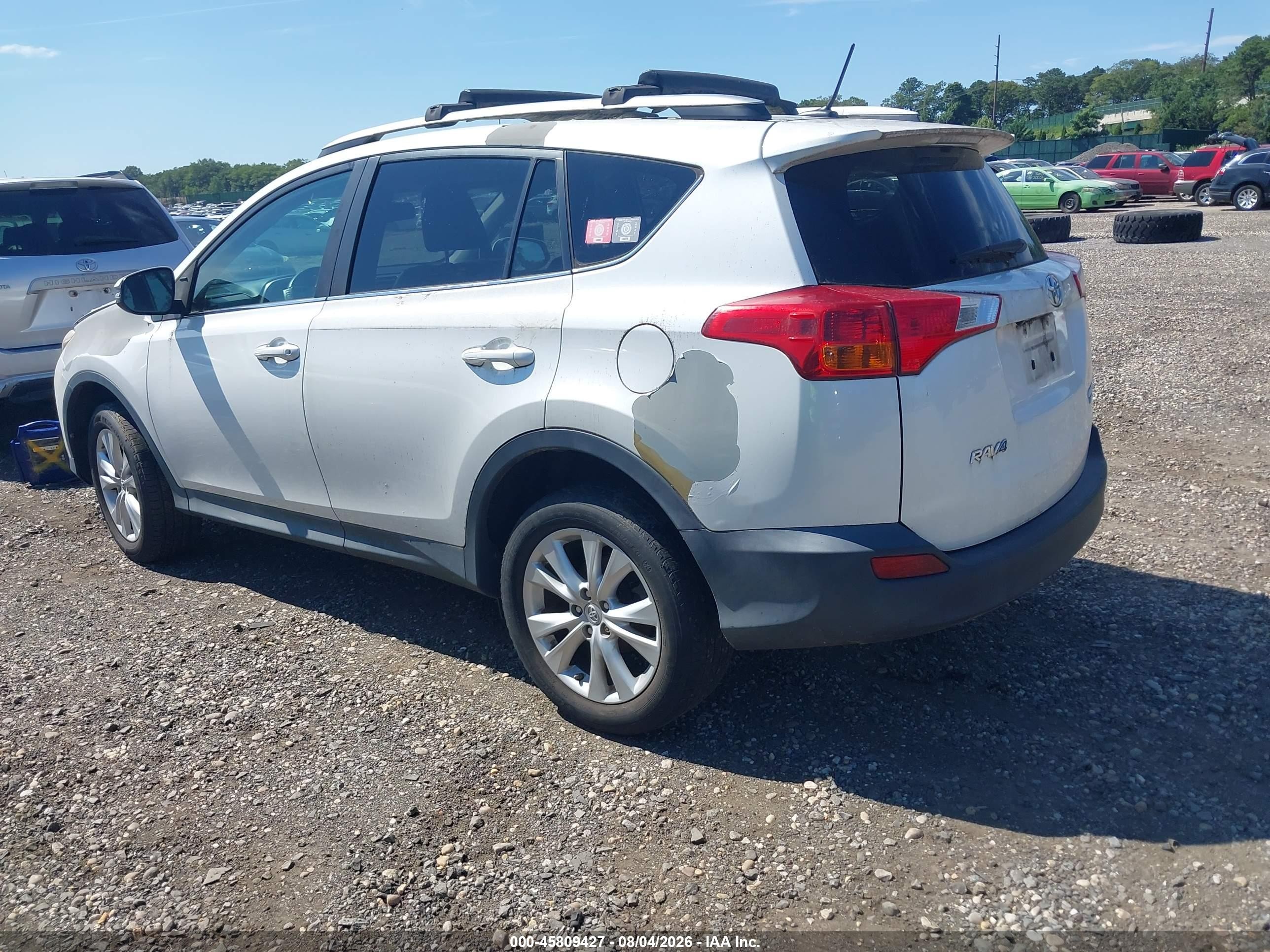 2013 Toyota Rav4 Limited White vin: 2T3DFREV5DW061192