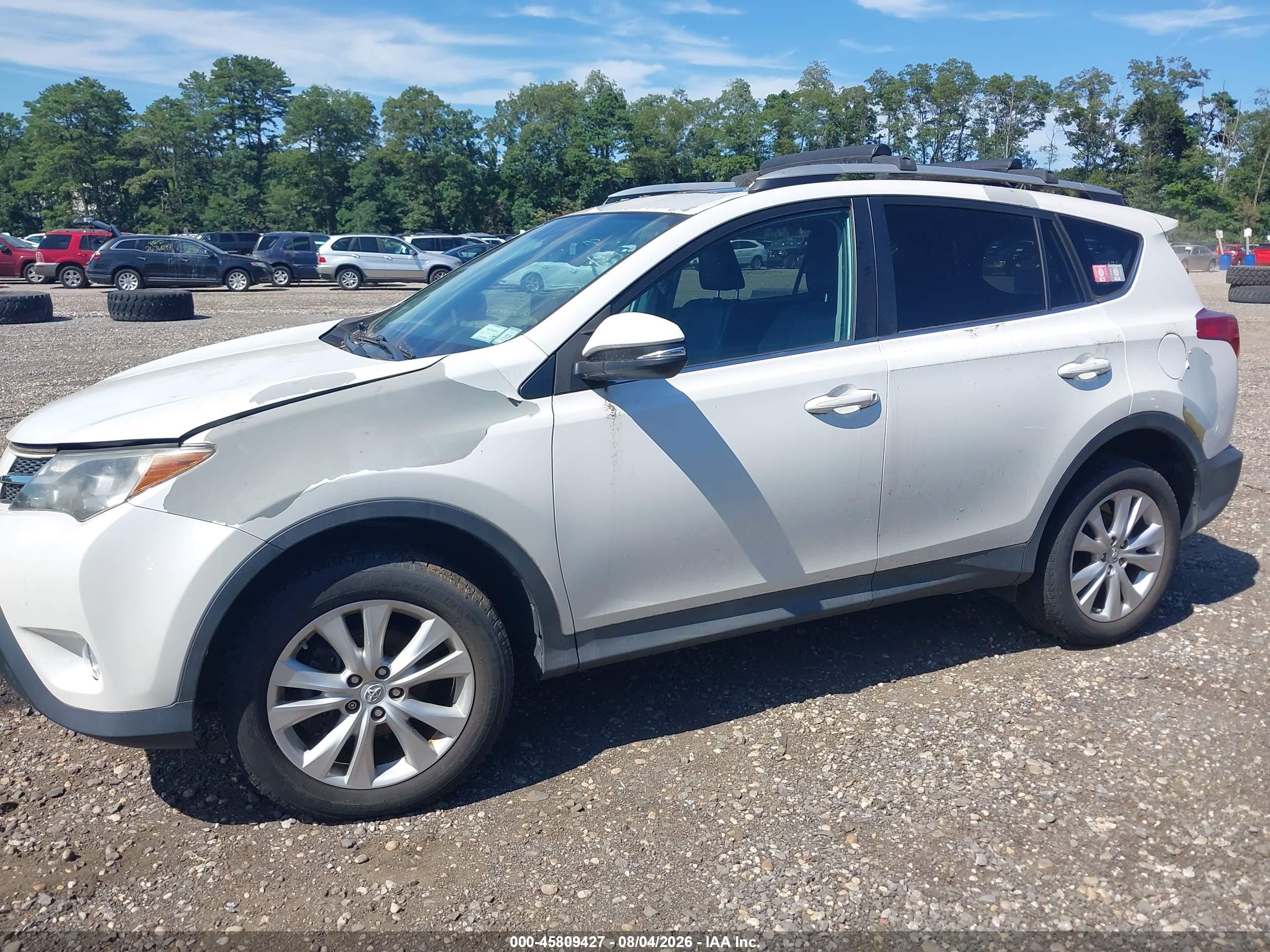 2013 Toyota Rav4 Limited White vin: 2T3DFREV5DW061192