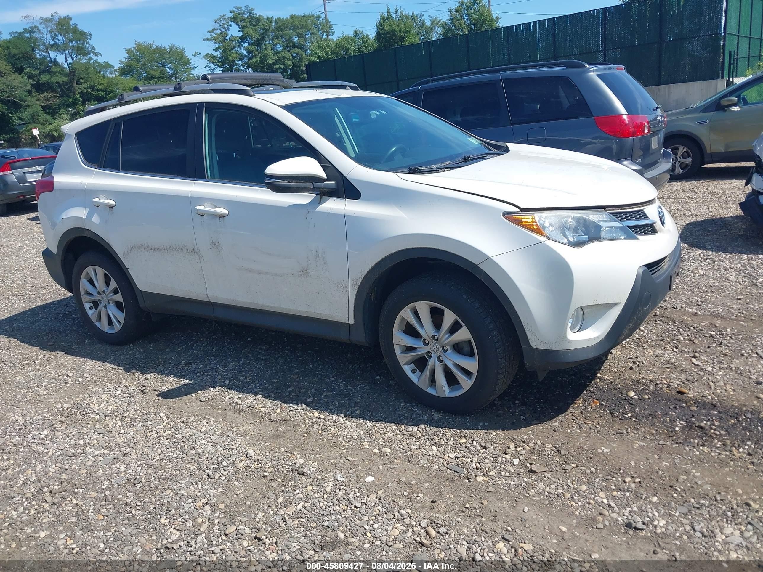 2013 Toyota Rav4 Limited White vin: 2T3DFREV5DW061192