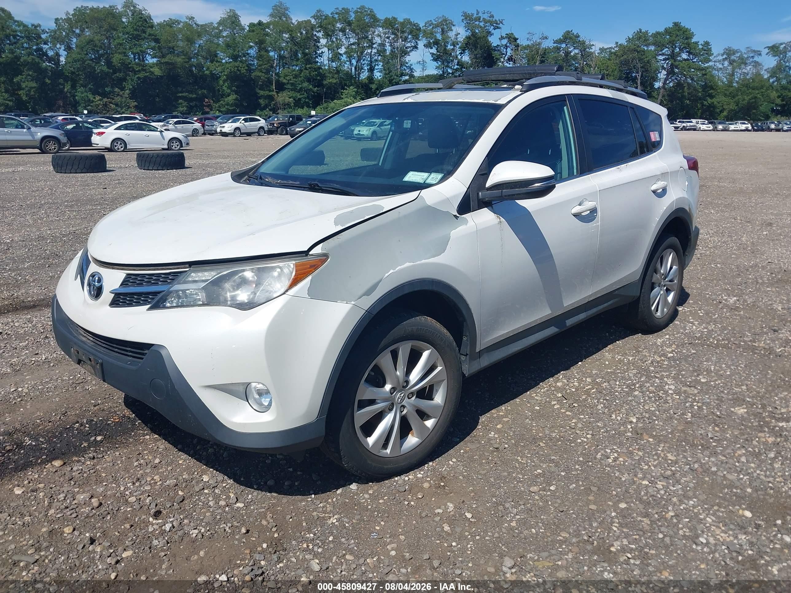 2013 Toyota Rav4 Limited White vin: 2T3DFREV5DW061192