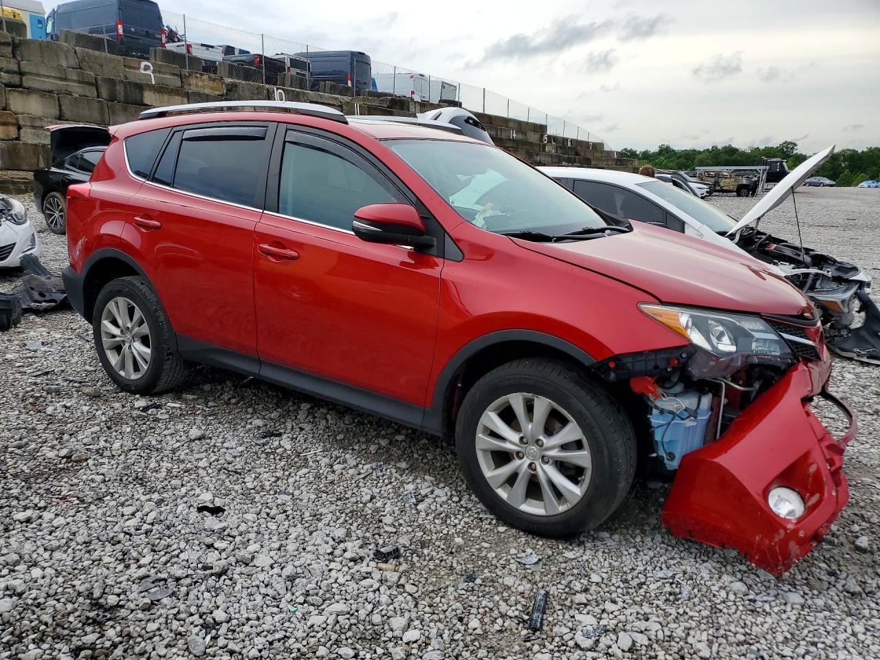2013 Toyota Rav4 Limited Red vin: 2T3DFREV5DW065260