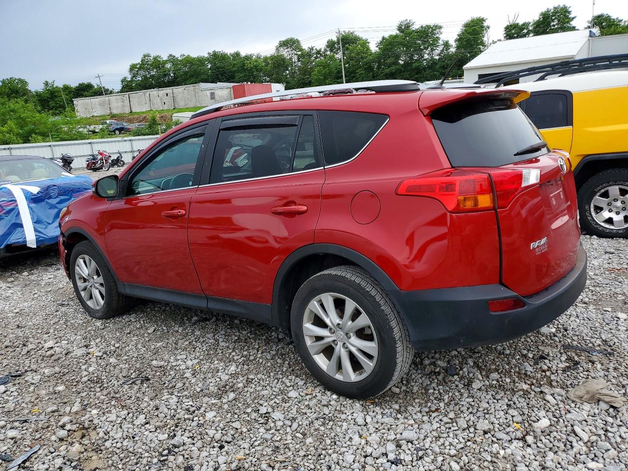 2013 Toyota Rav4 Limited Red vin: 2T3DFREV5DW065260