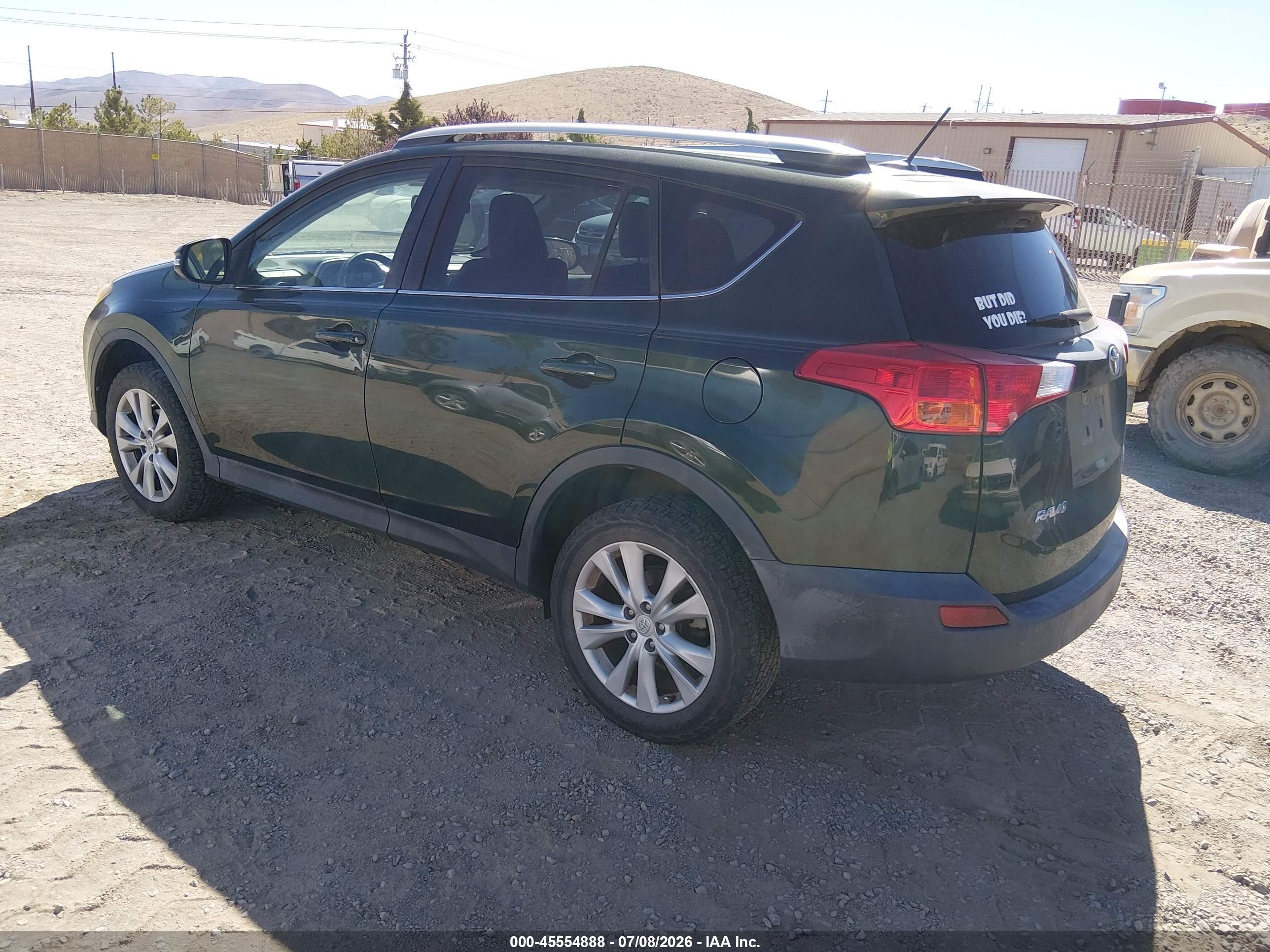 2013 Toyota Rav4 Limited Green vin: 2T3DFREV5DW066960