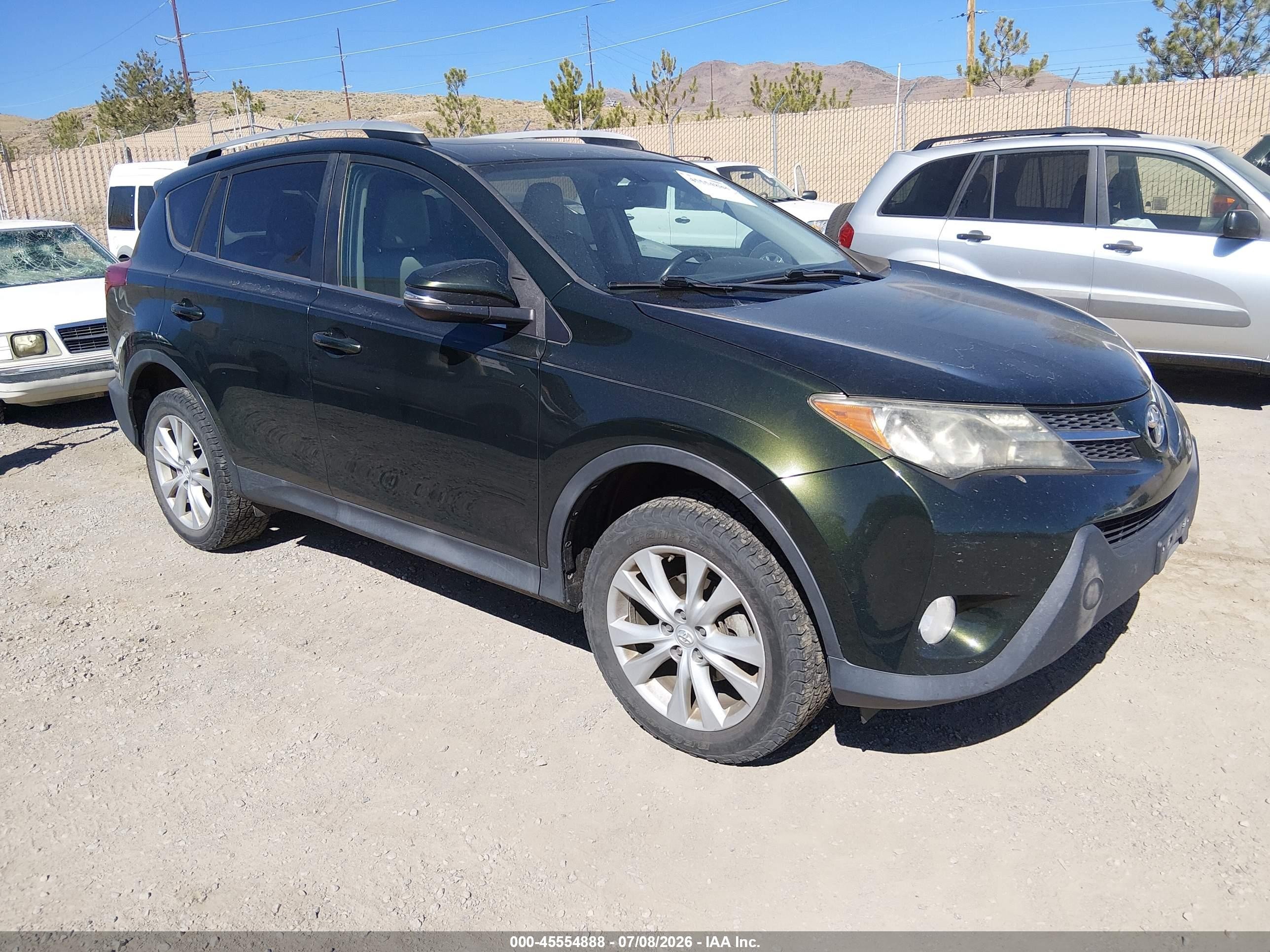 2013 Toyota Rav4 Limited Green vin: 2T3DFREV5DW066960