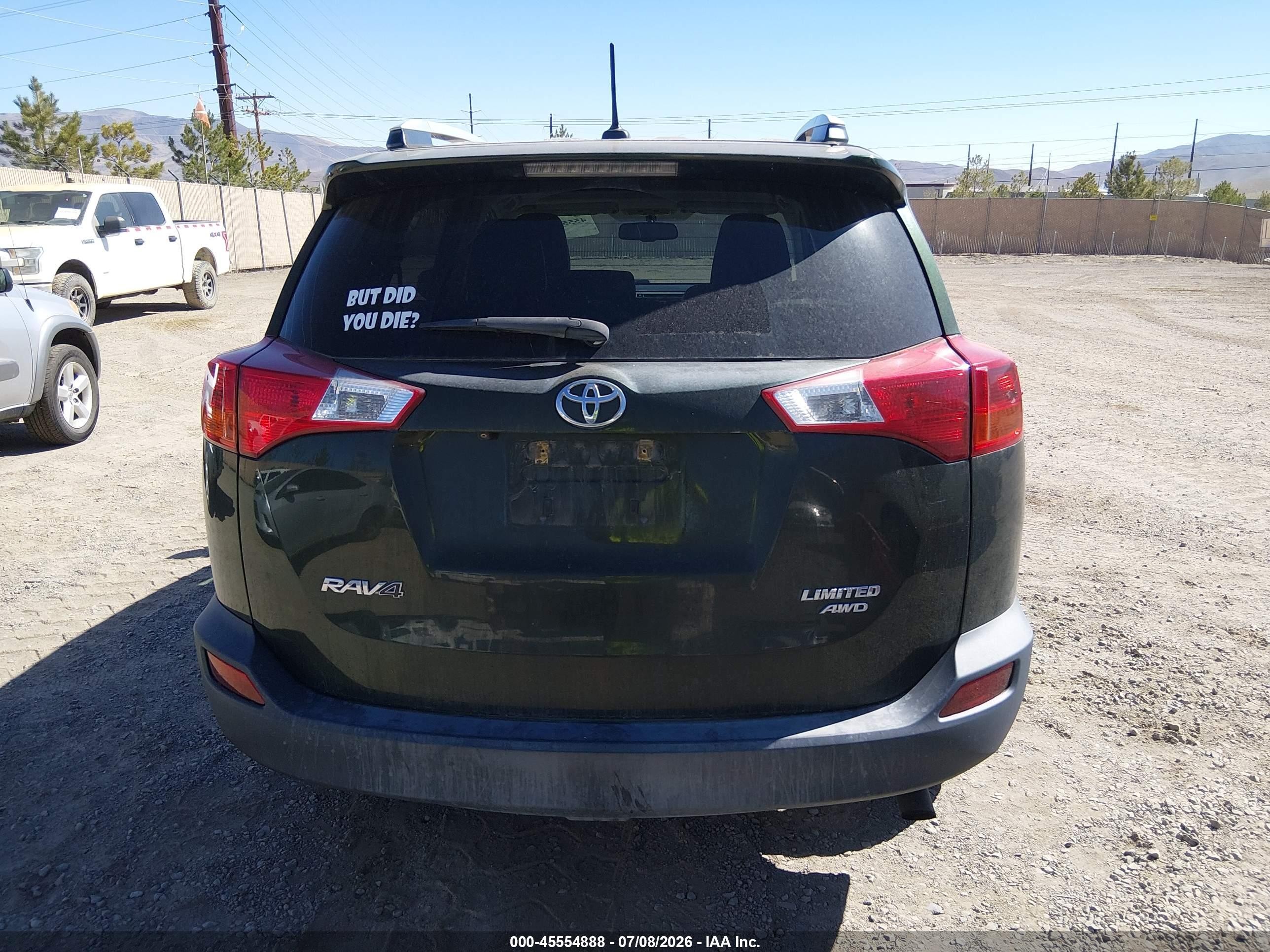 2013 Toyota Rav4 Limited Green vin: 2T3DFREV5DW066960
