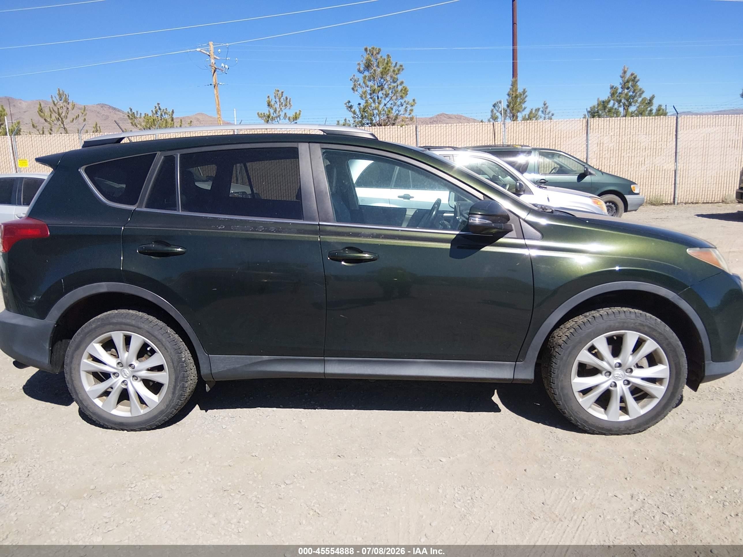 2013 Toyota Rav4 Limited Green vin: 2T3DFREV5DW066960