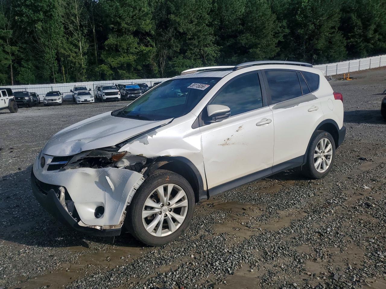 2013 Toyota Rav4 Limited White vin: 2T3DFREV5DW067994