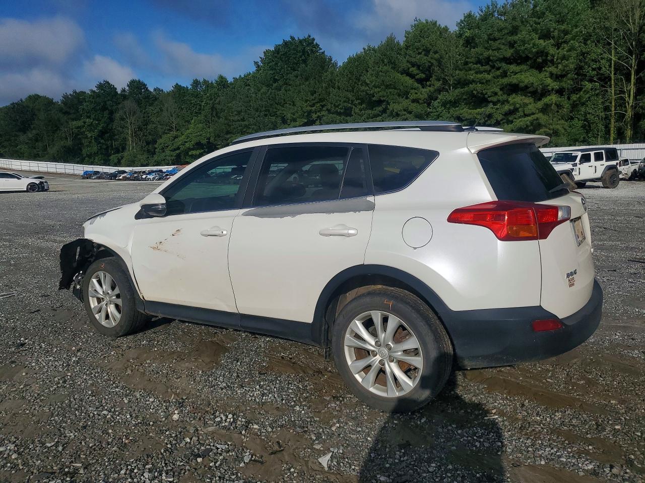 2013 Toyota Rav4 Limited White vin: 2T3DFREV5DW067994