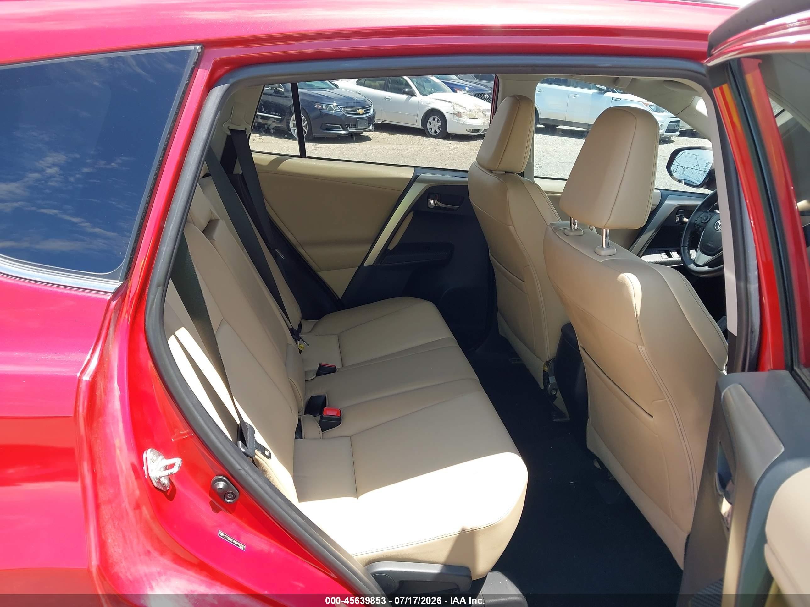 2013 Toyota Rav4 Limited Red vin: 2T3DFREV5DW111301