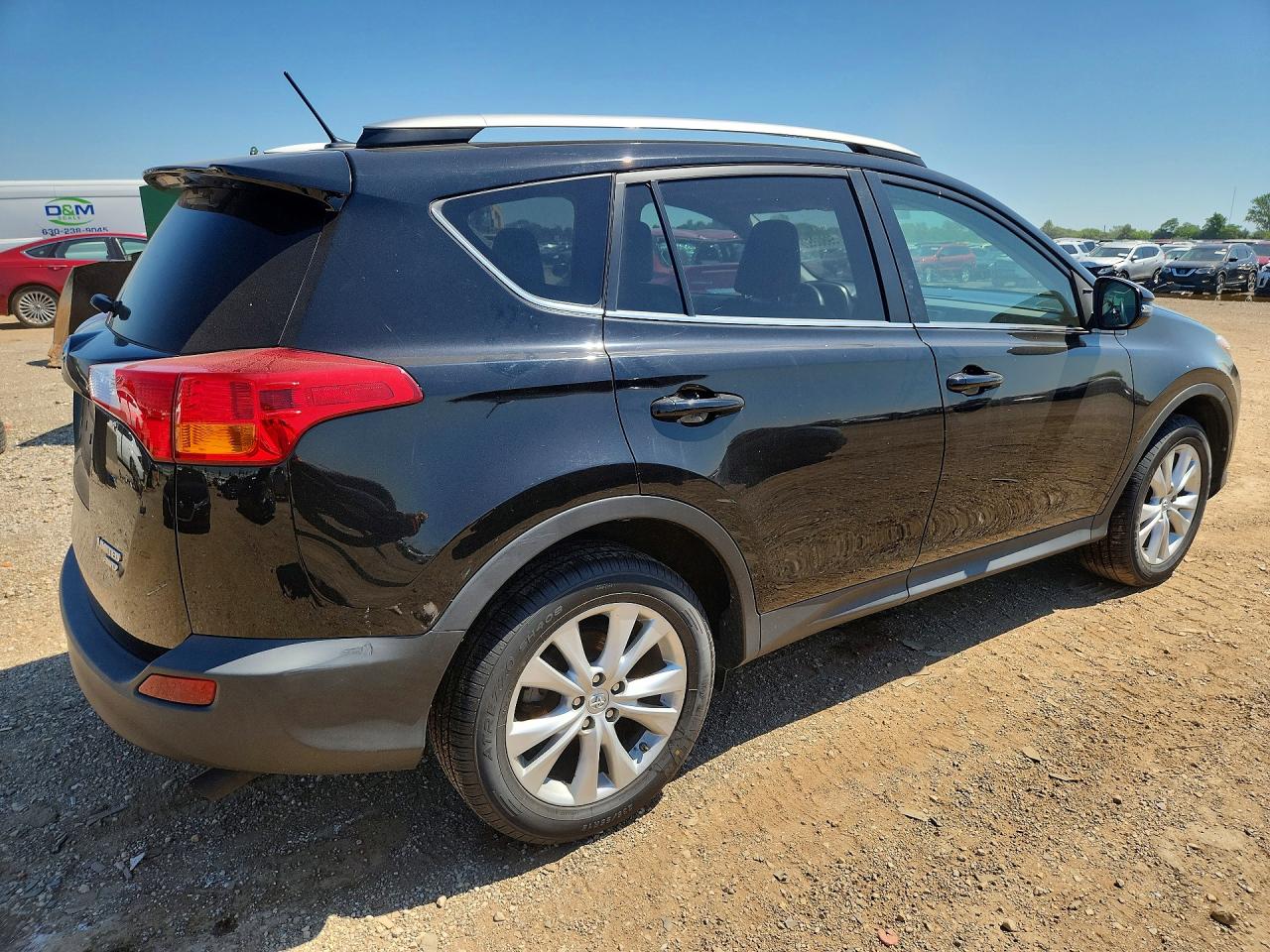 2013 Toyota Rav4 Limited Black vin: 2T3DFREV5DW121262
