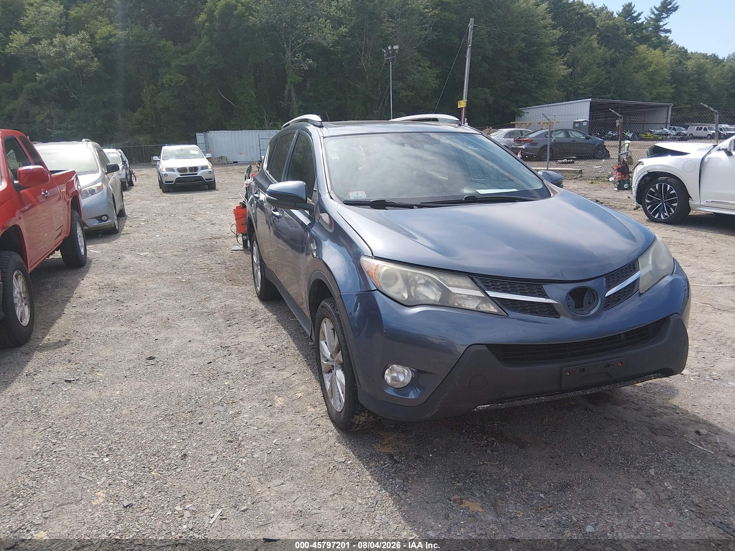 2014 Toyota Rav4 Limited Blue vin: 2T3DFREV5EW132151