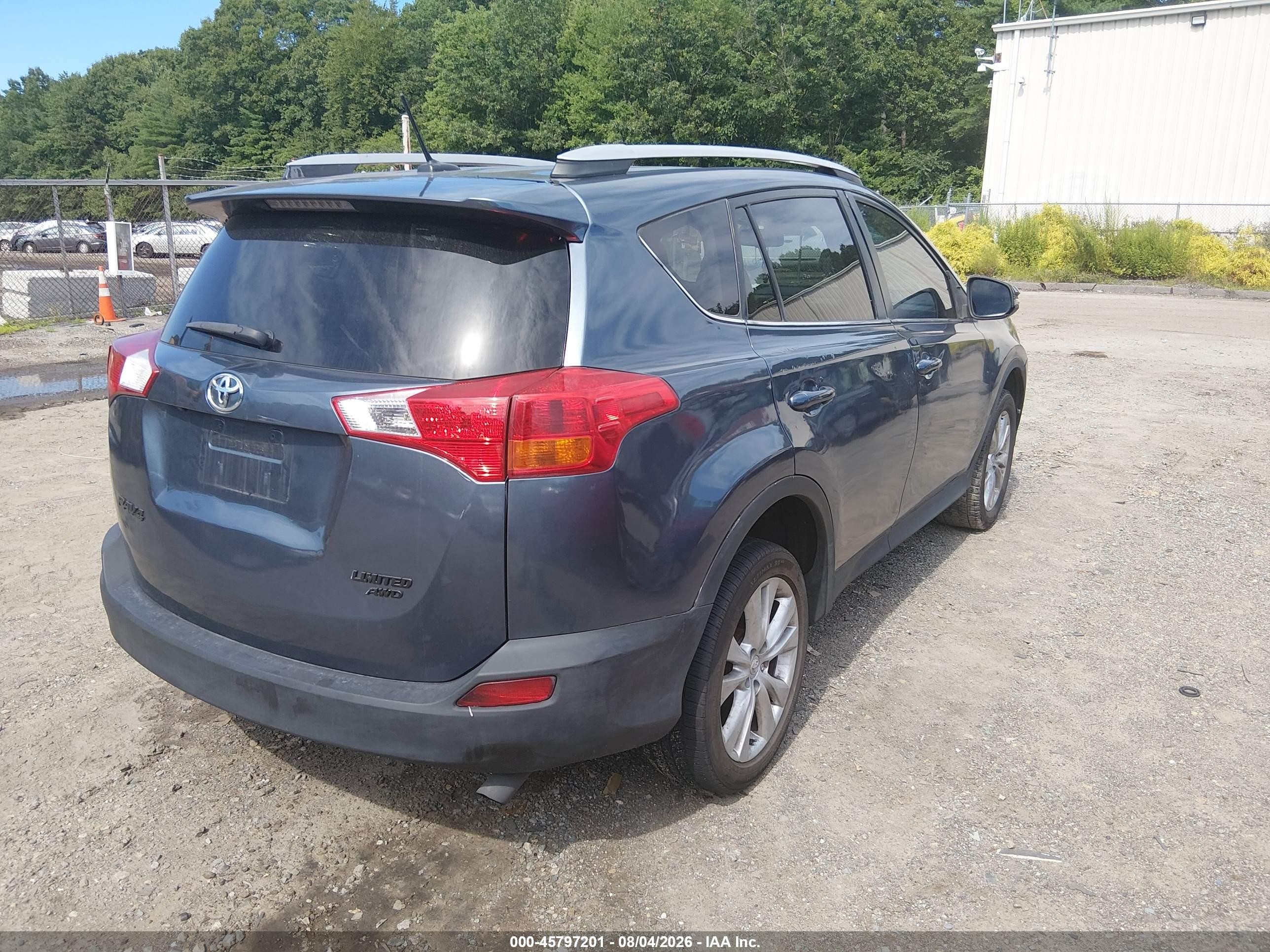 2014 Toyota Rav4 Limited Blue vin: 2T3DFREV5EW132151