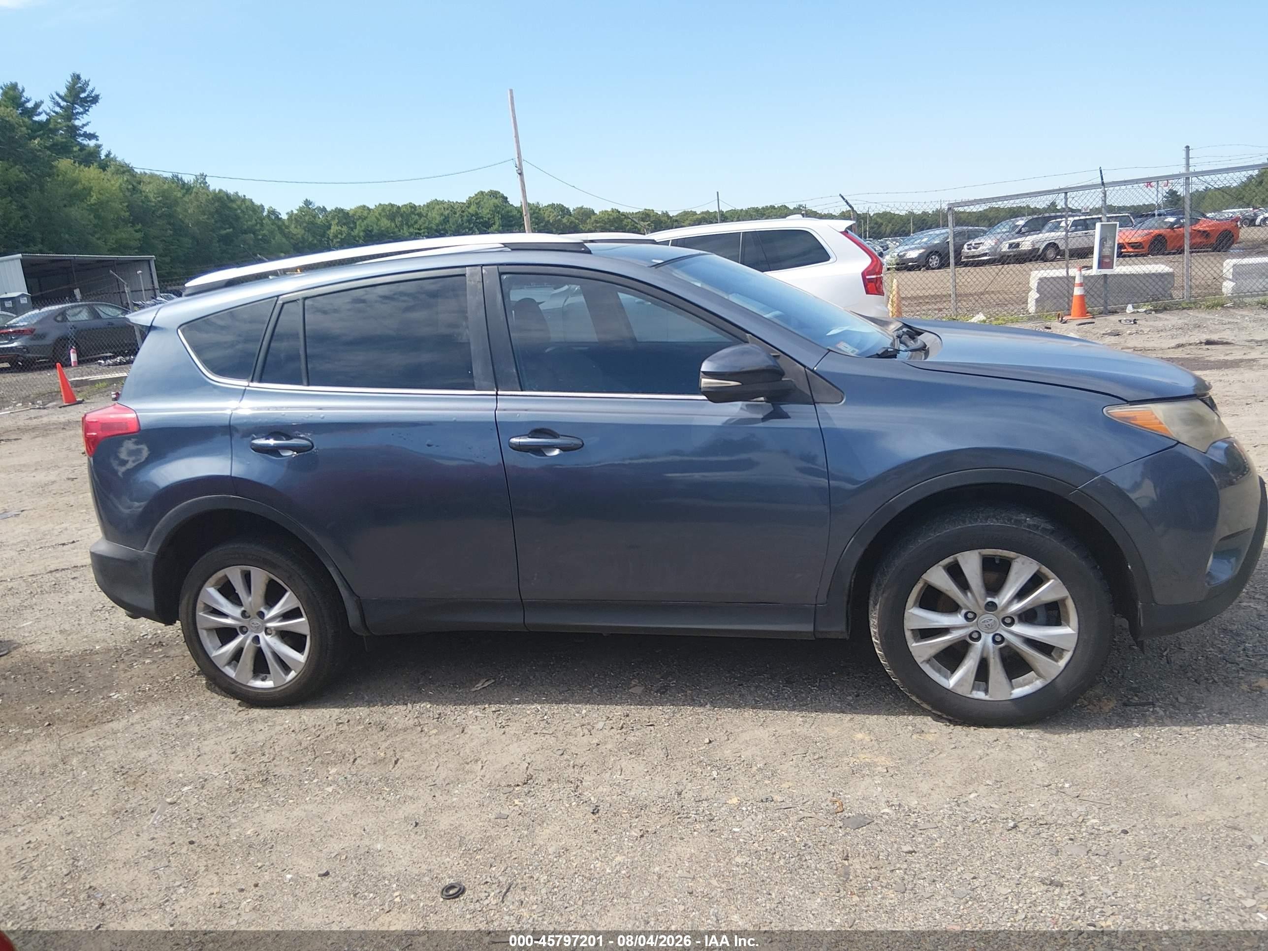 2014 Toyota Rav4 Limited Blue vin: 2T3DFREV5EW132151