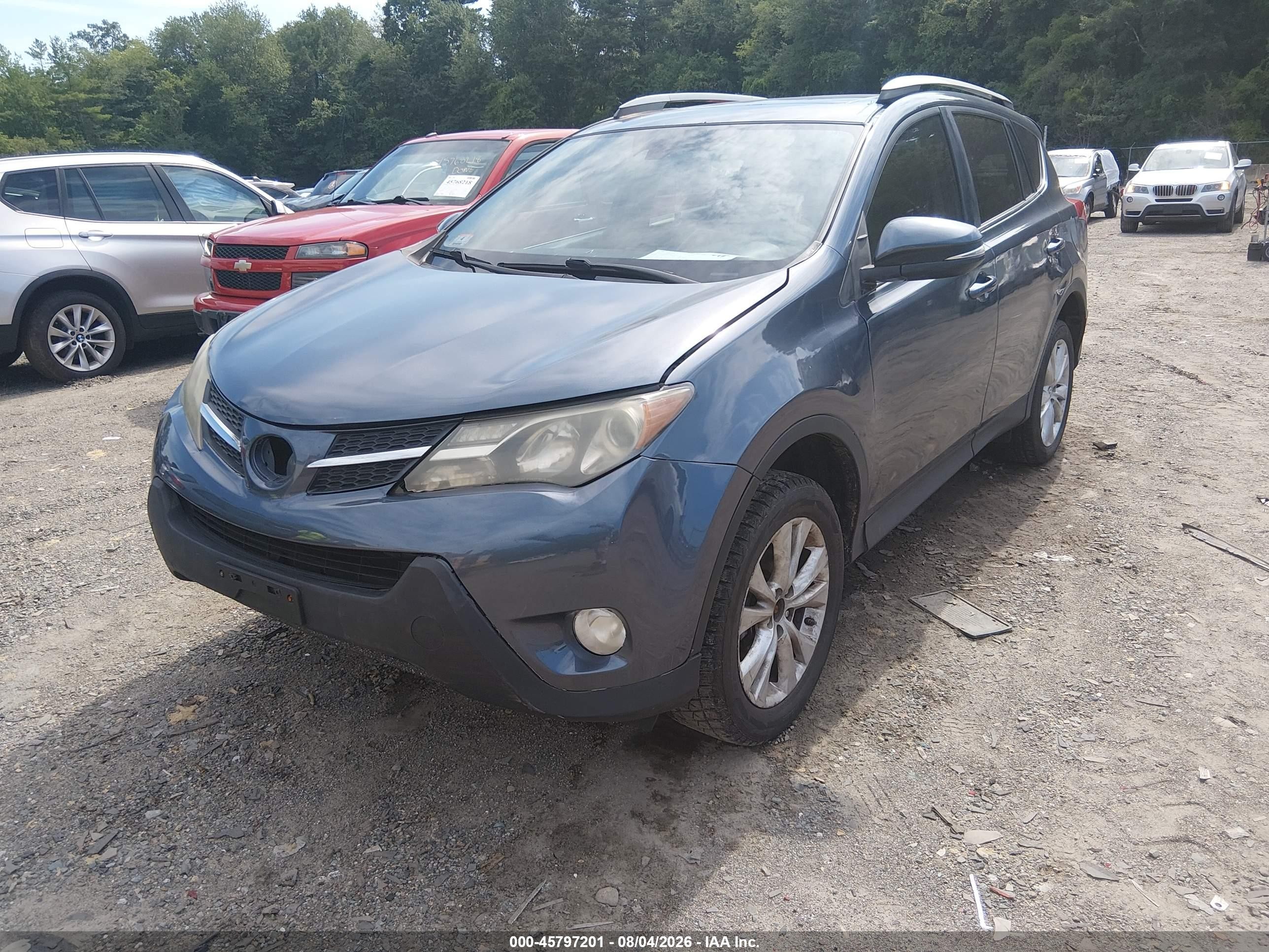 2014 Toyota Rav4 Limited Blue vin: 2T3DFREV5EW132151