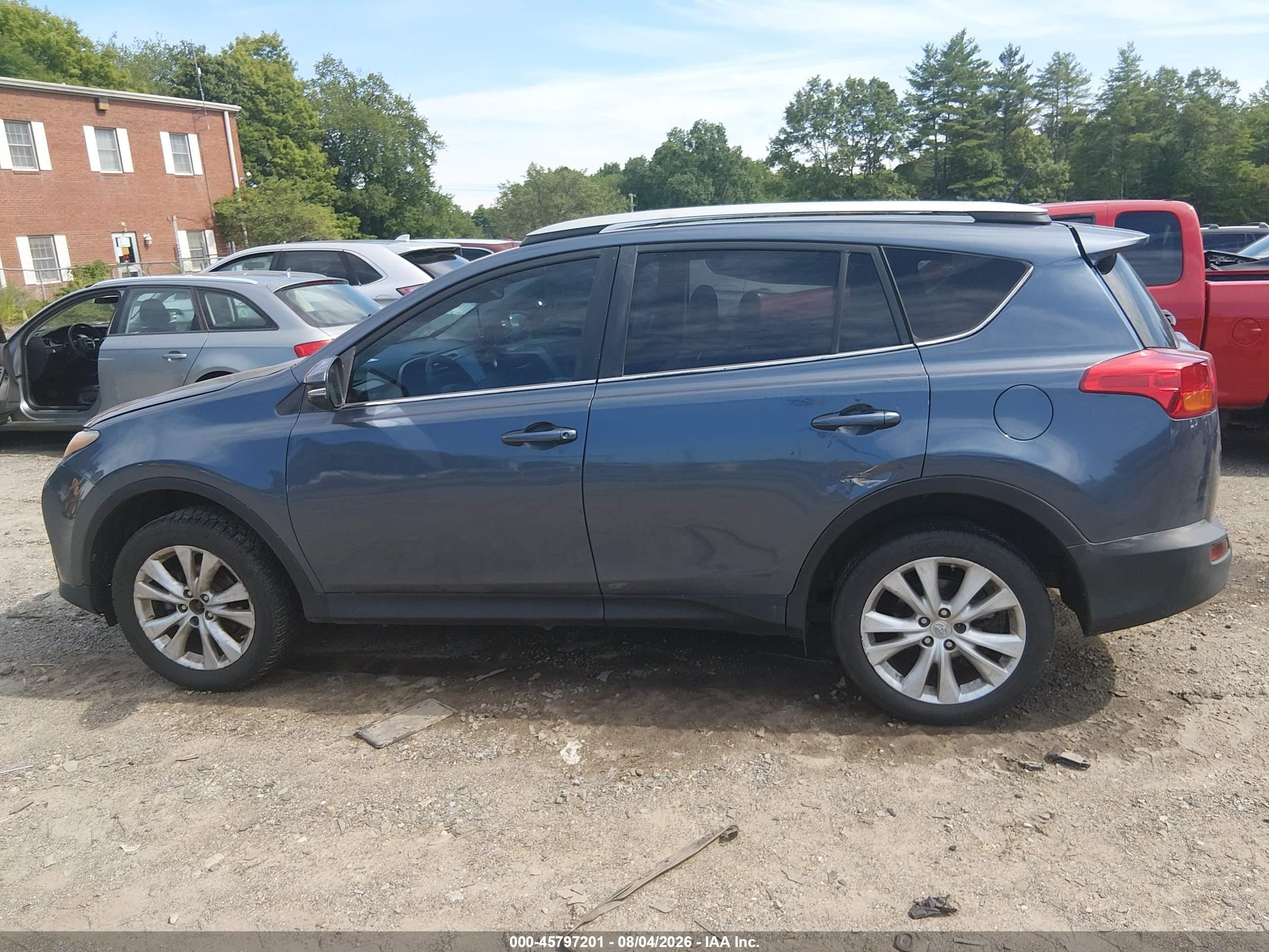 2014 Toyota Rav4 Limited Blue vin: 2T3DFREV5EW132151