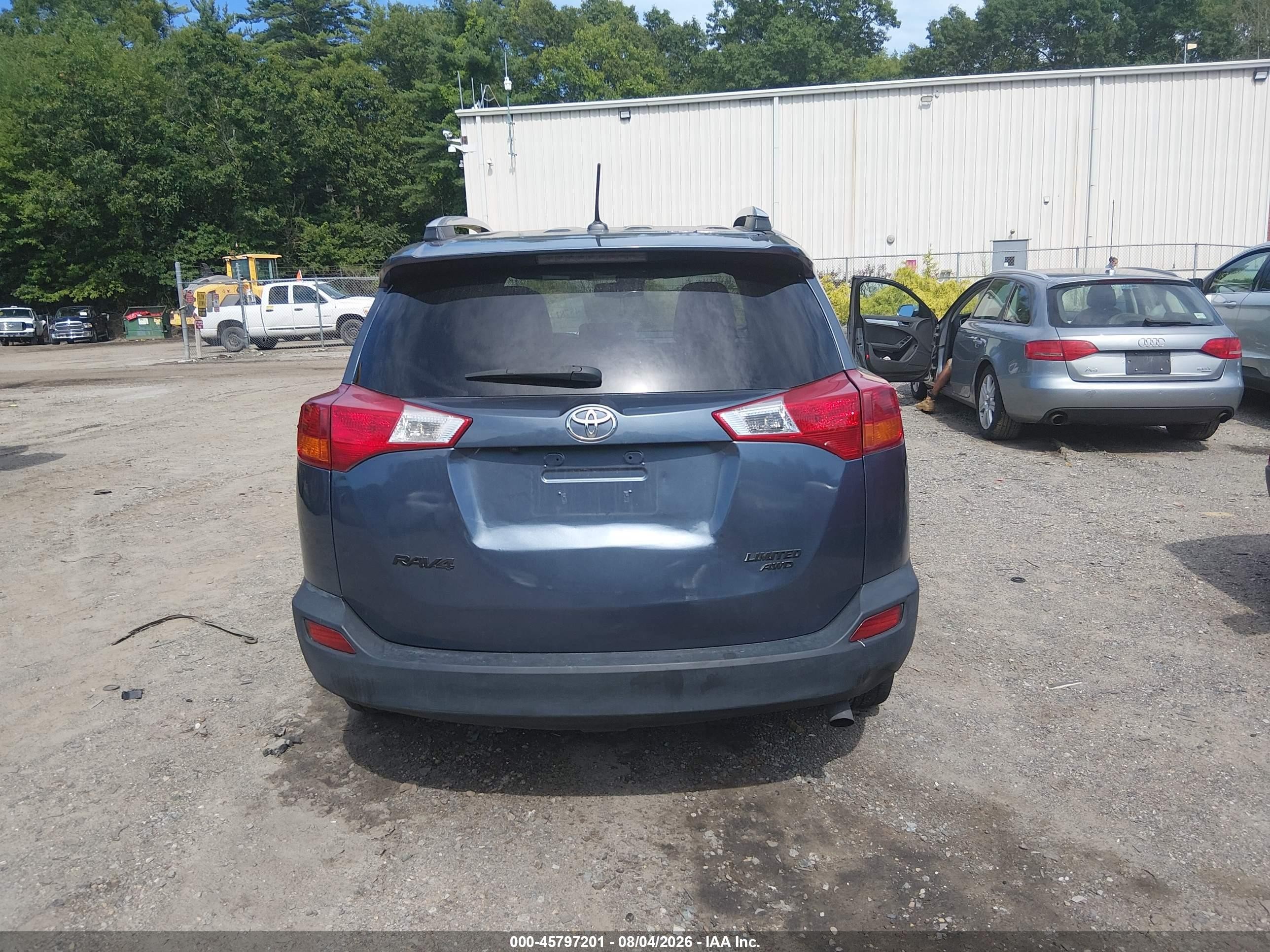 2014 Toyota Rav4 Limited Blue vin: 2T3DFREV5EW132151
