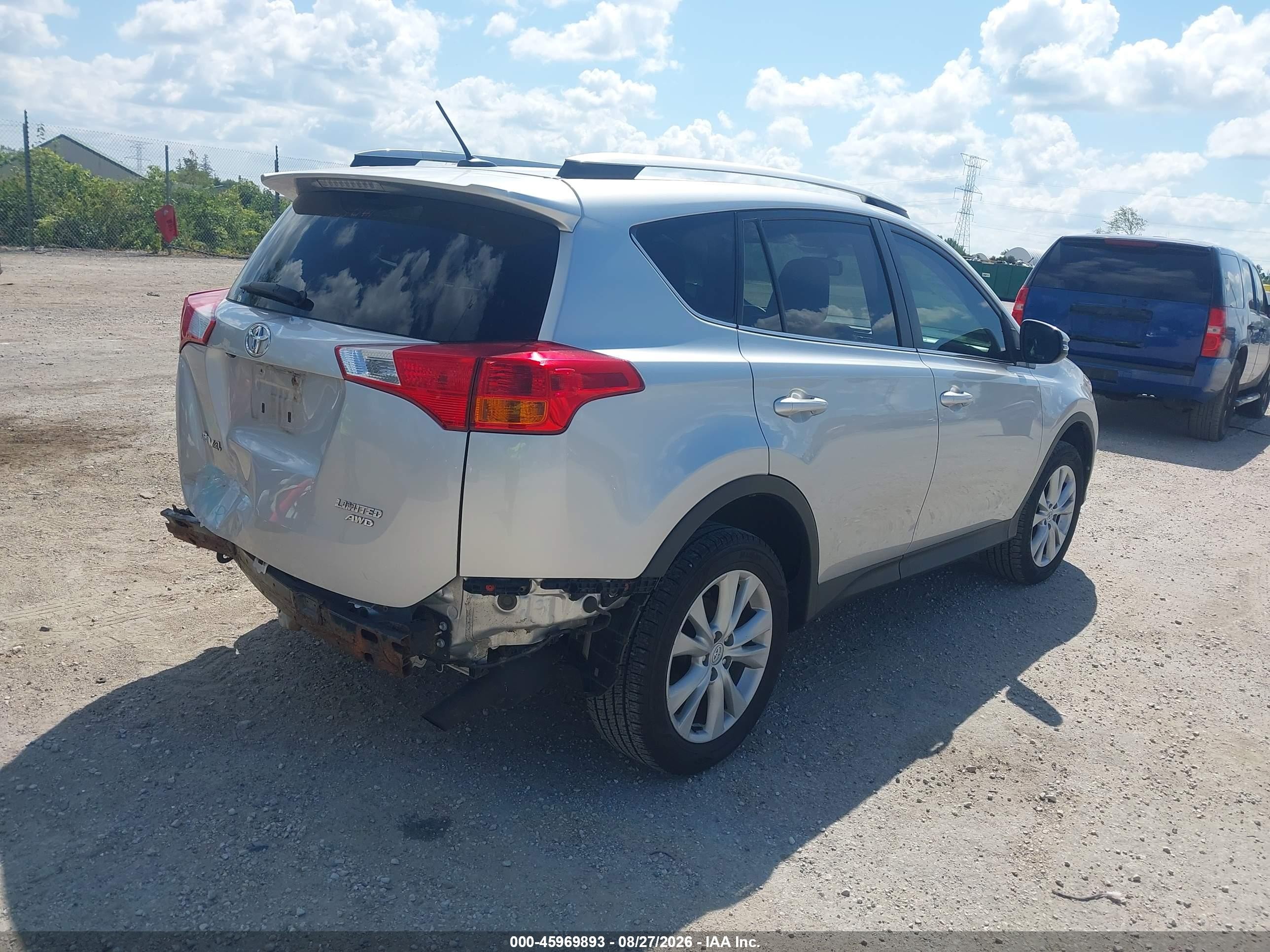 2014 Toyota Rav4 Limited Gray vin: 2T3DFREV5EW149323