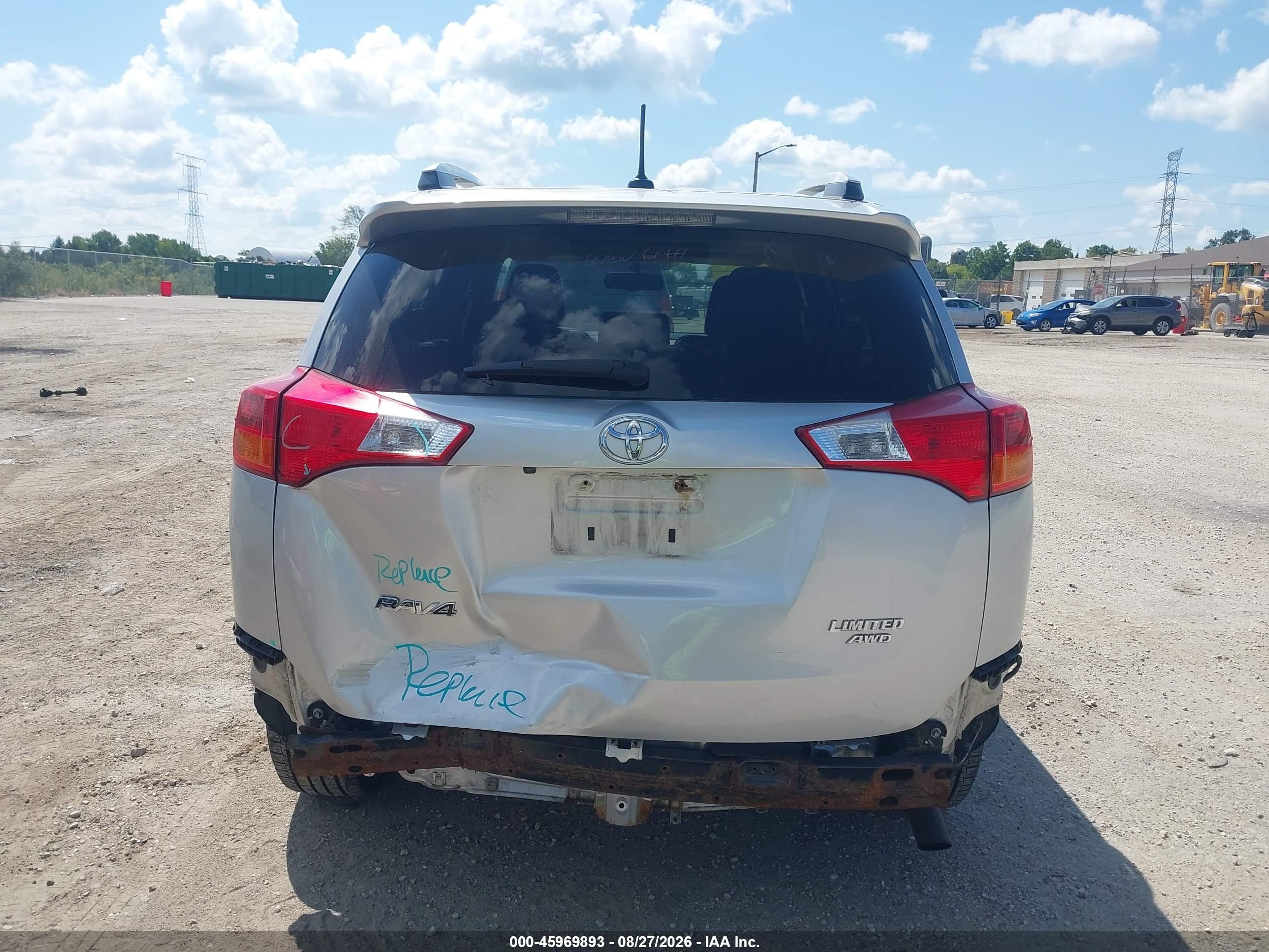 2014 Toyota Rav4 Limited Gray vin: 2T3DFREV5EW149323