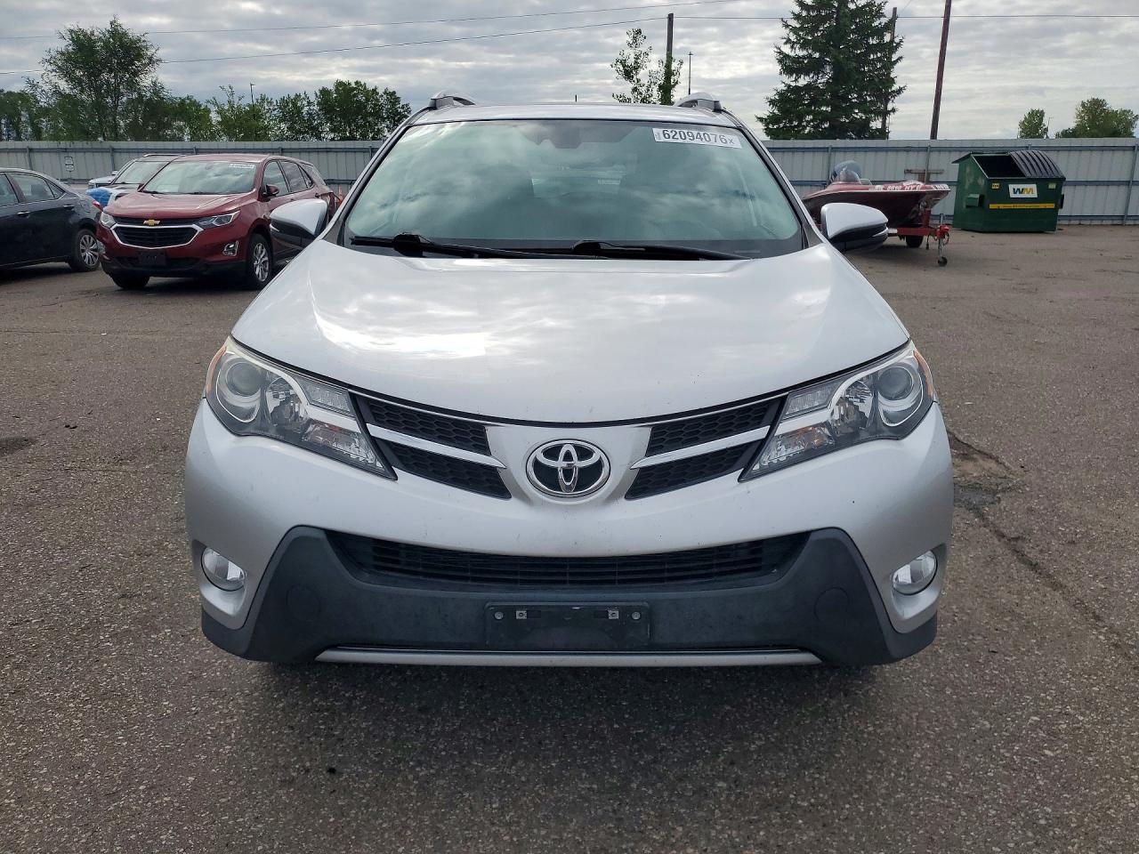 2014 Toyota Rav4 Limited Silver vin: 2T3DFREV5EW193015