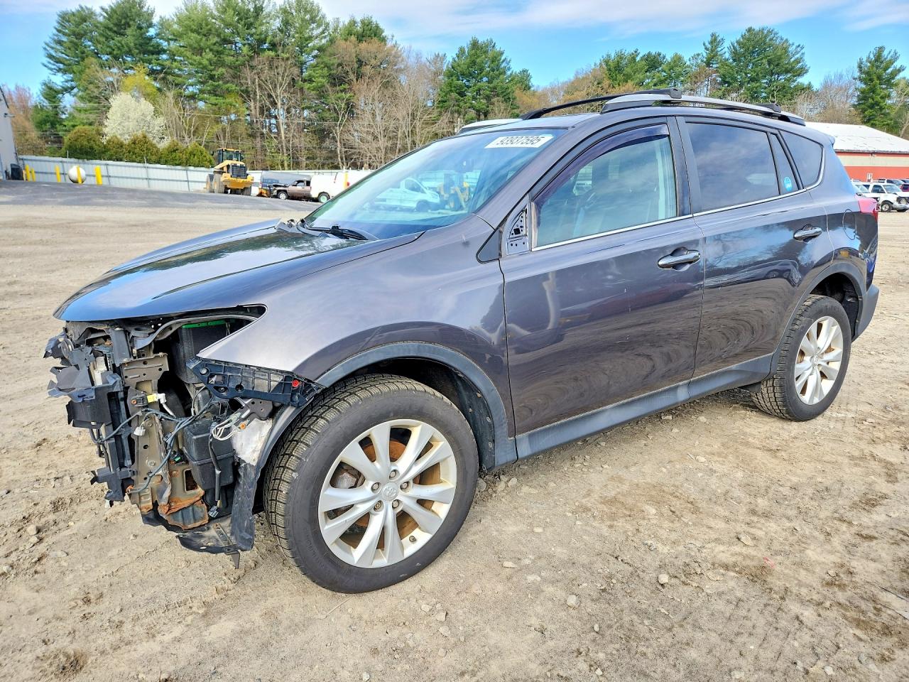 2014 Toyota Rav4 Limited Серый vin: 2T3DFREV5EW216938