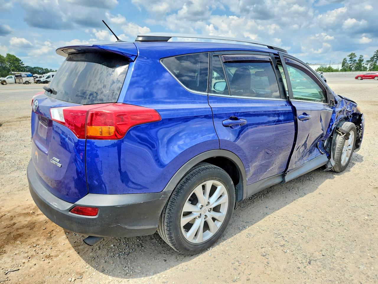 2014 Toyota Rav4 Limited Blue vin: 2T3DFREV5EW220150