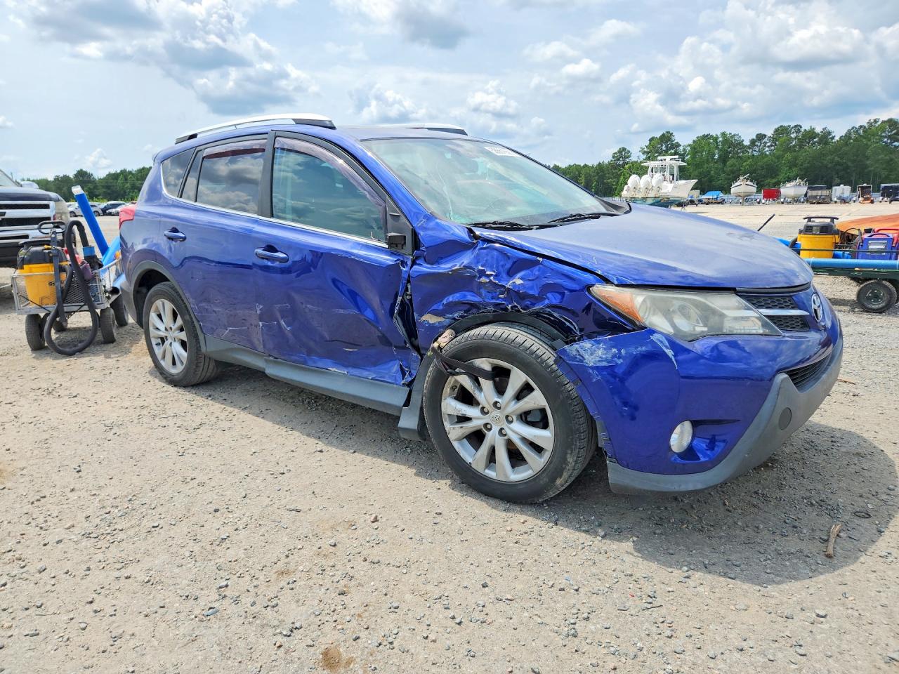 2014 Toyota Rav4 Limited Blue vin: 2T3DFREV5EW220150
