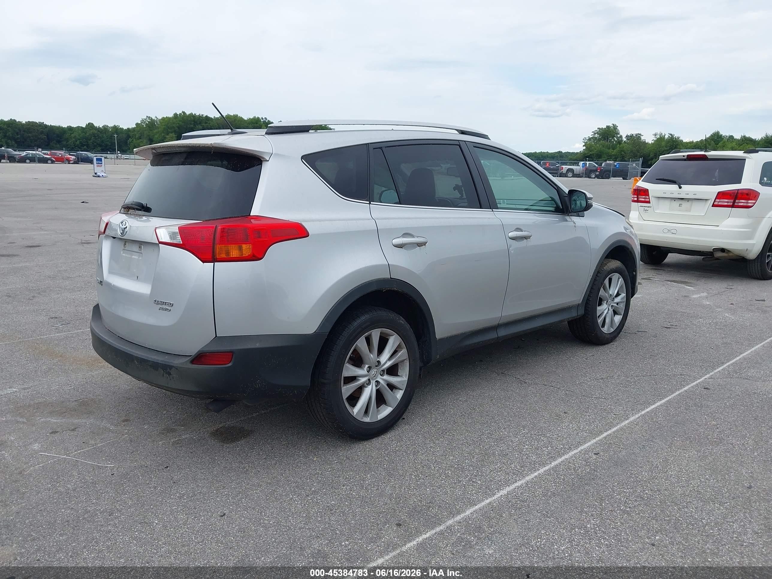2015 Toyota Rav4 Limited Silver vin: 2T3DFREV5FW267485