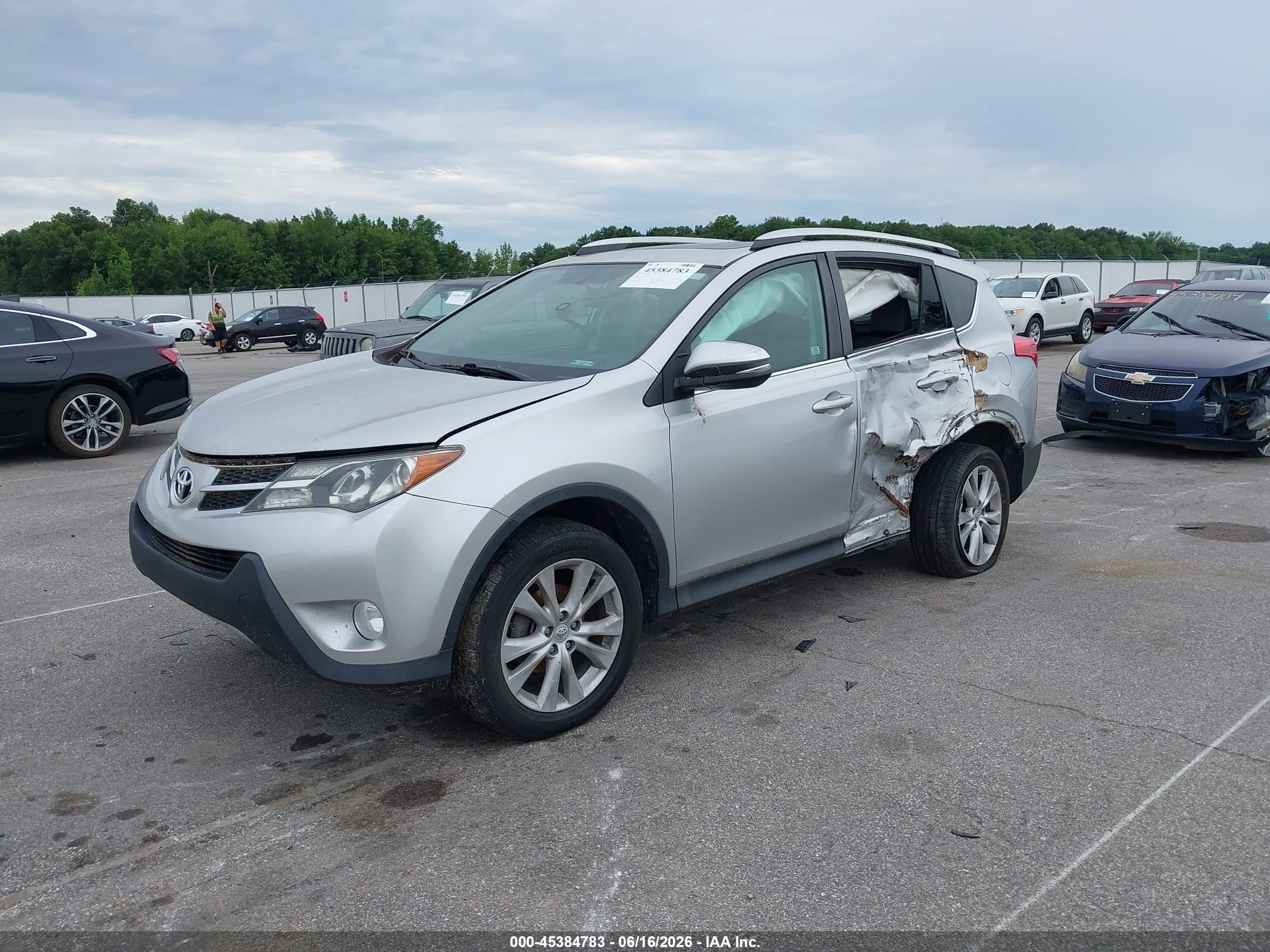 2015 Toyota Rav4 Limited Silver vin: 2T3DFREV5FW267485