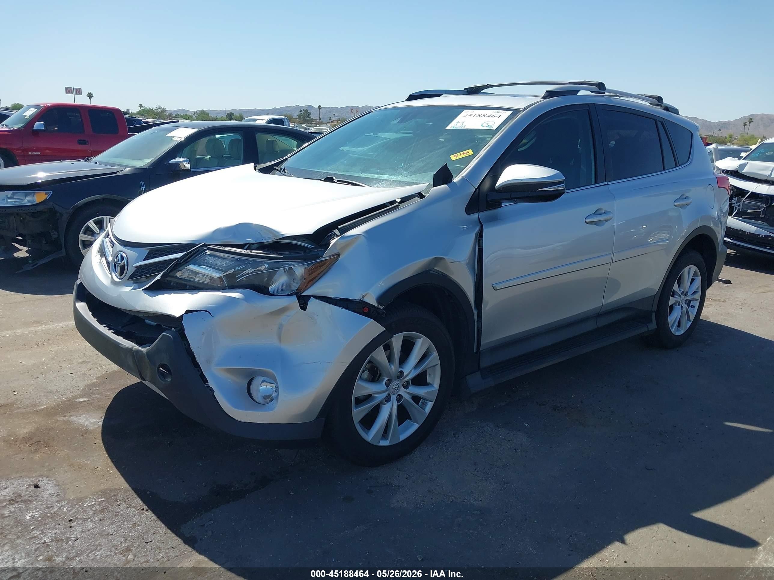 2015 Toyota Rav4 Limited Silver vin: 2T3DFREV5FW274713