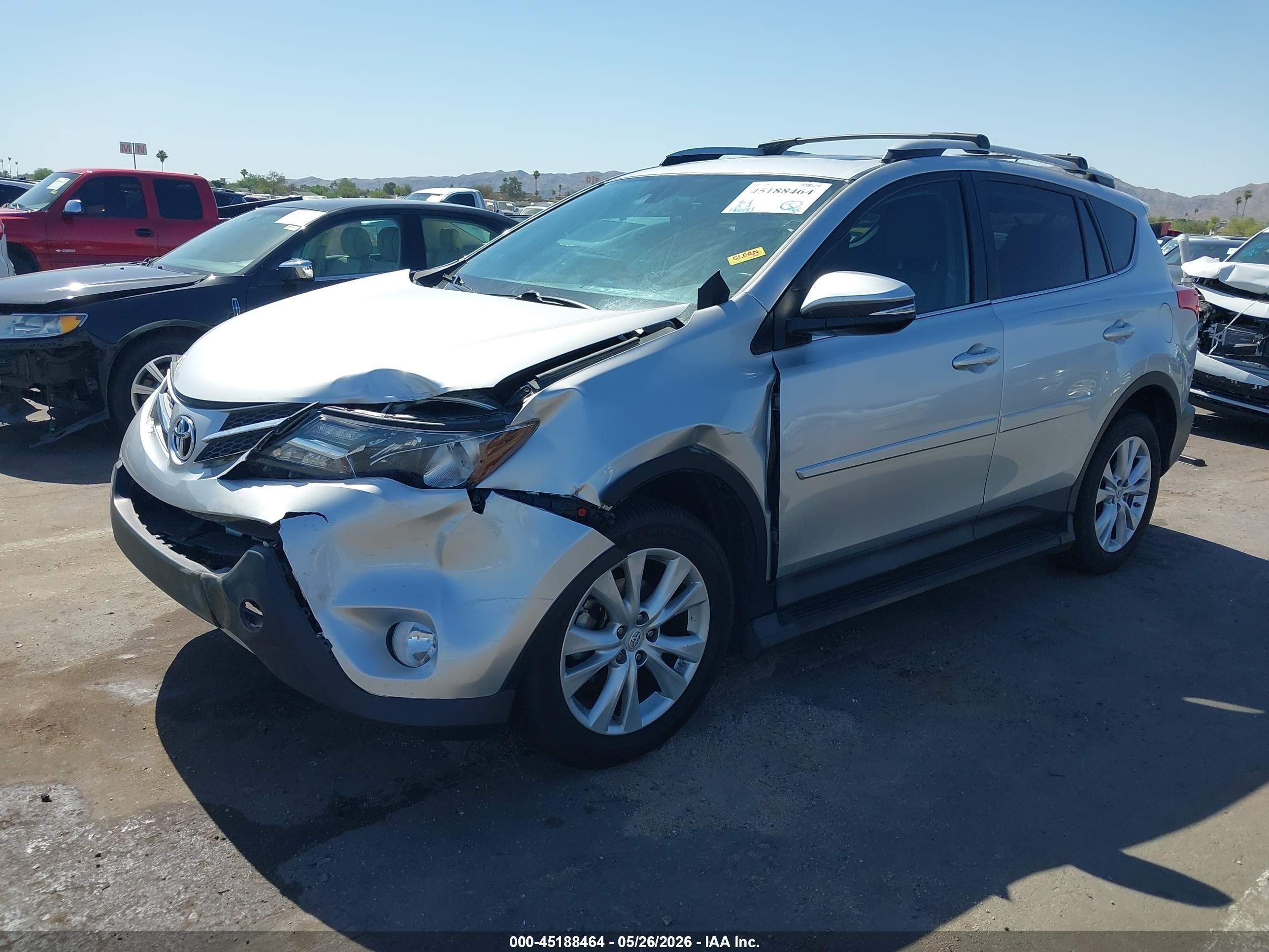 2015 Toyota Rav4 Limited Silver vin: 2T3DFREV5FW274713