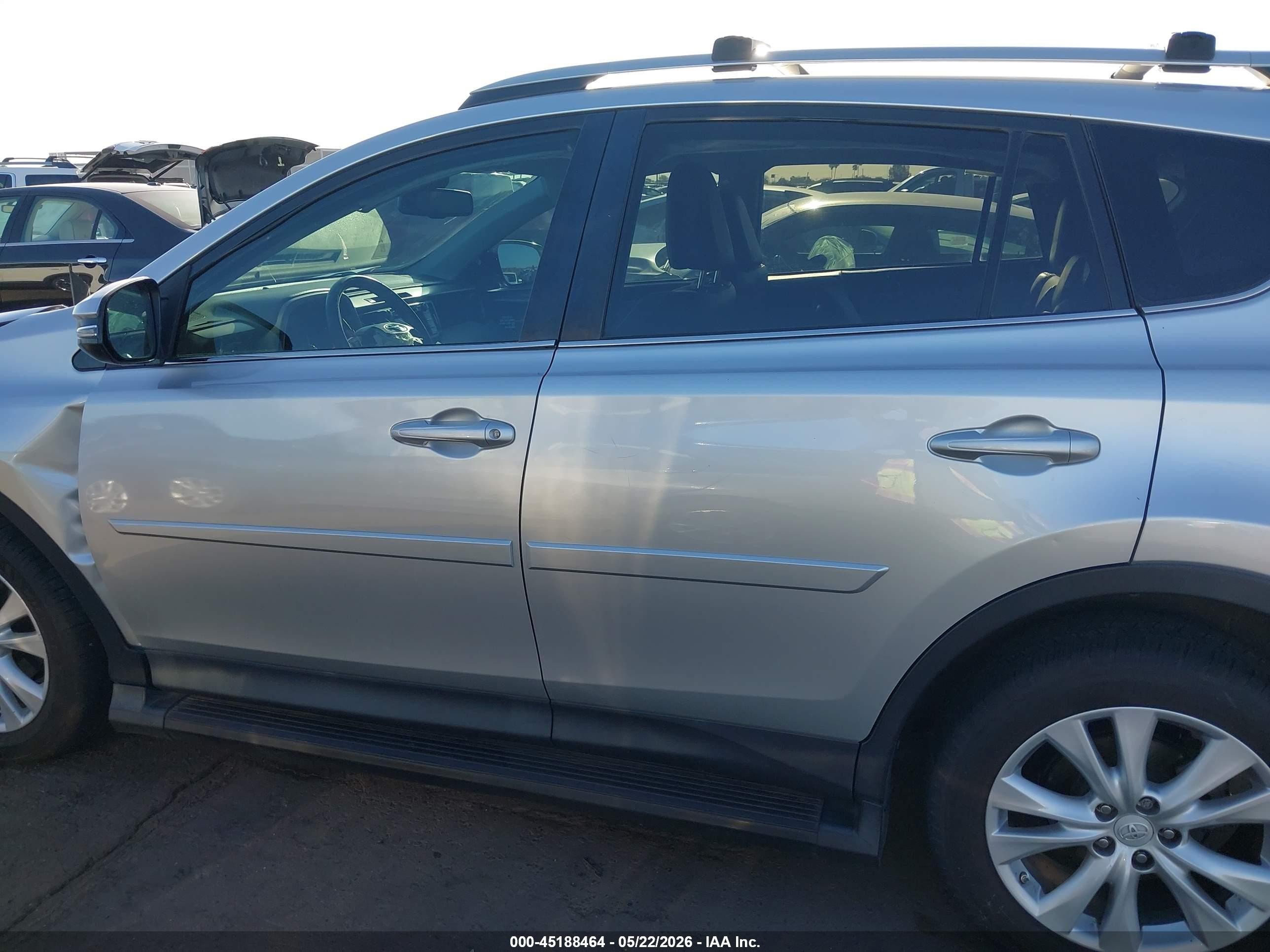 2015 Toyota Rav4 Limited Silver vin: 2T3DFREV5FW274713