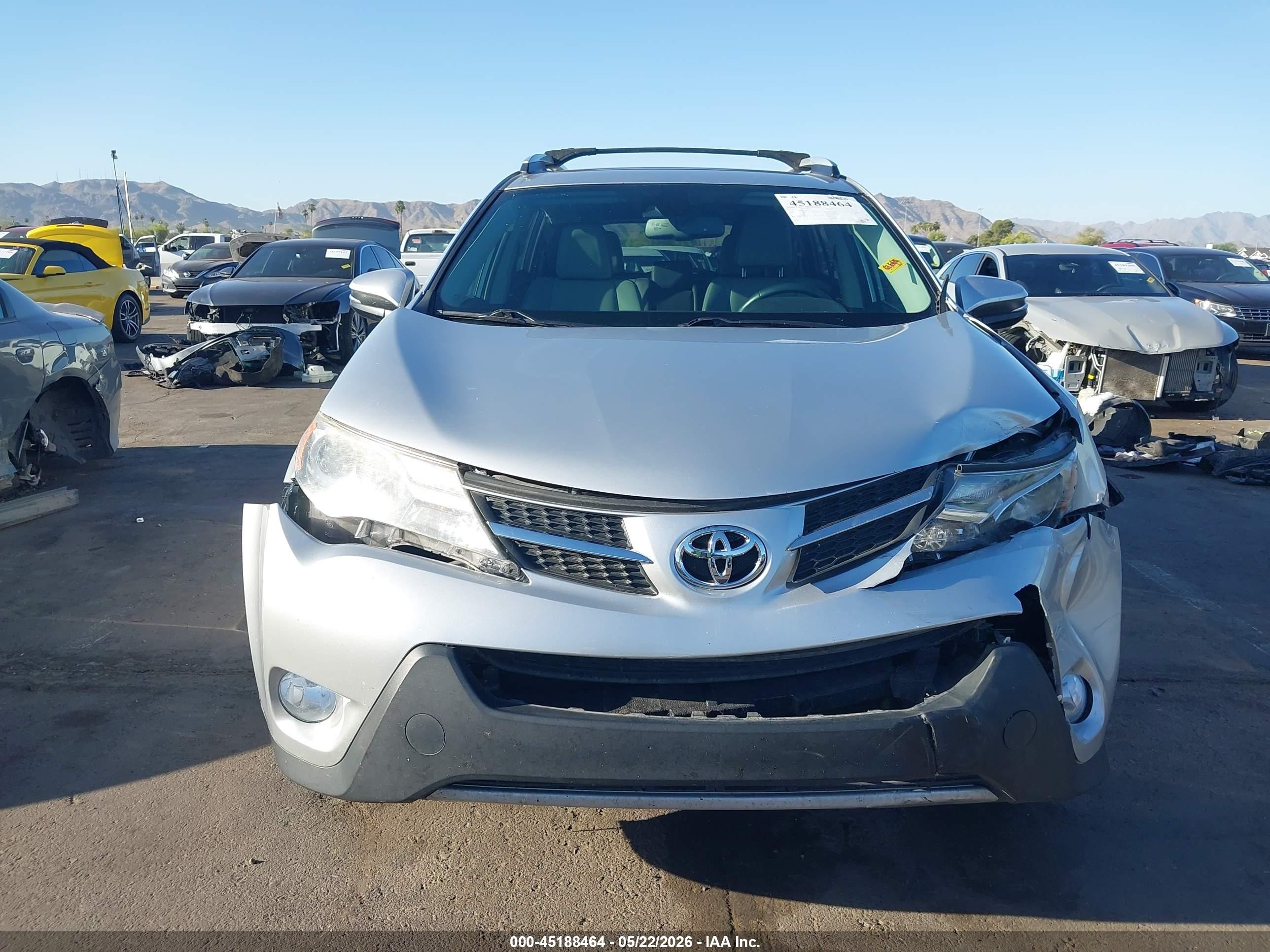 2015 Toyota Rav4 Limited Silver vin: 2T3DFREV5FW274713