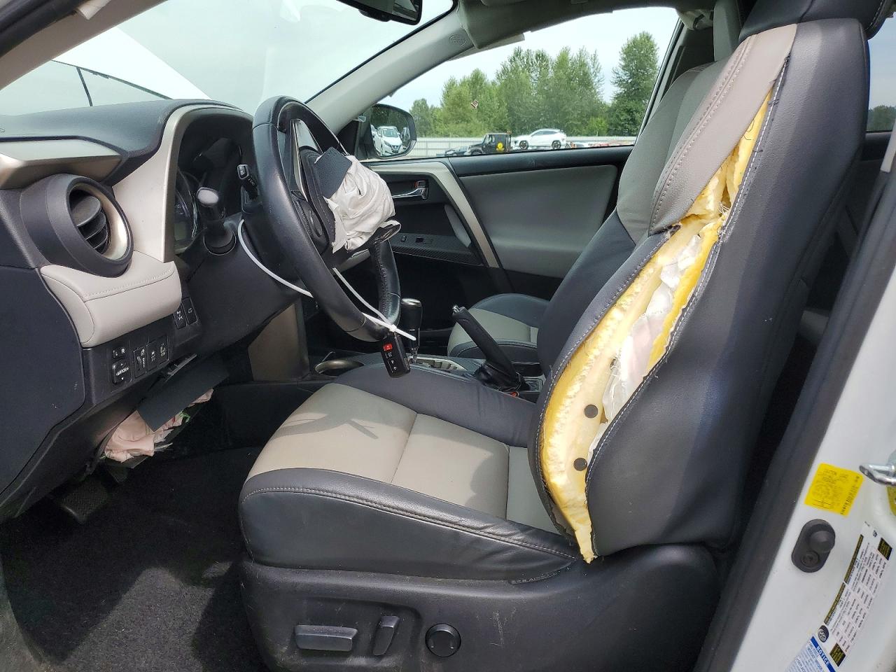 2015 Toyota Rav4 Limited Белый vin: 2T3DFREV5FW301716