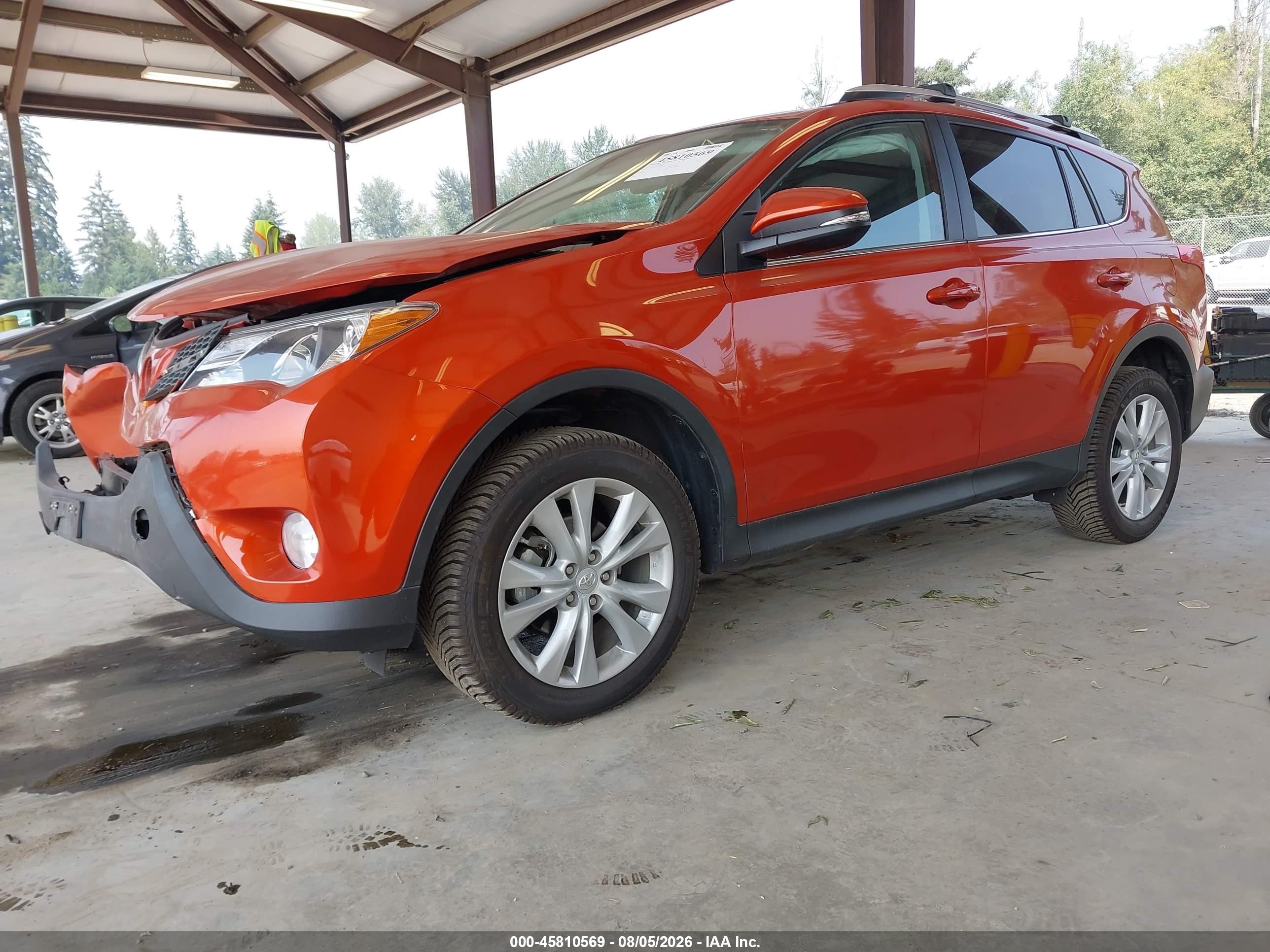2015 Toyota Rav4 Limited Orange vin: 2T3DFREV5FW363925