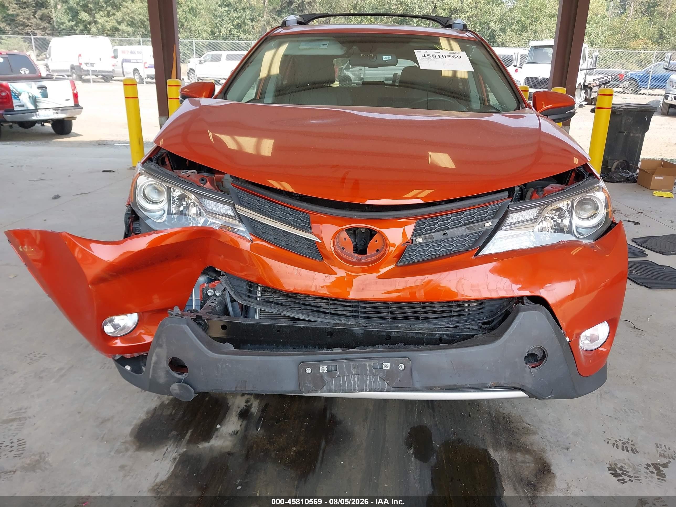 2015 Toyota Rav4 Limited Orange vin: 2T3DFREV5FW363925